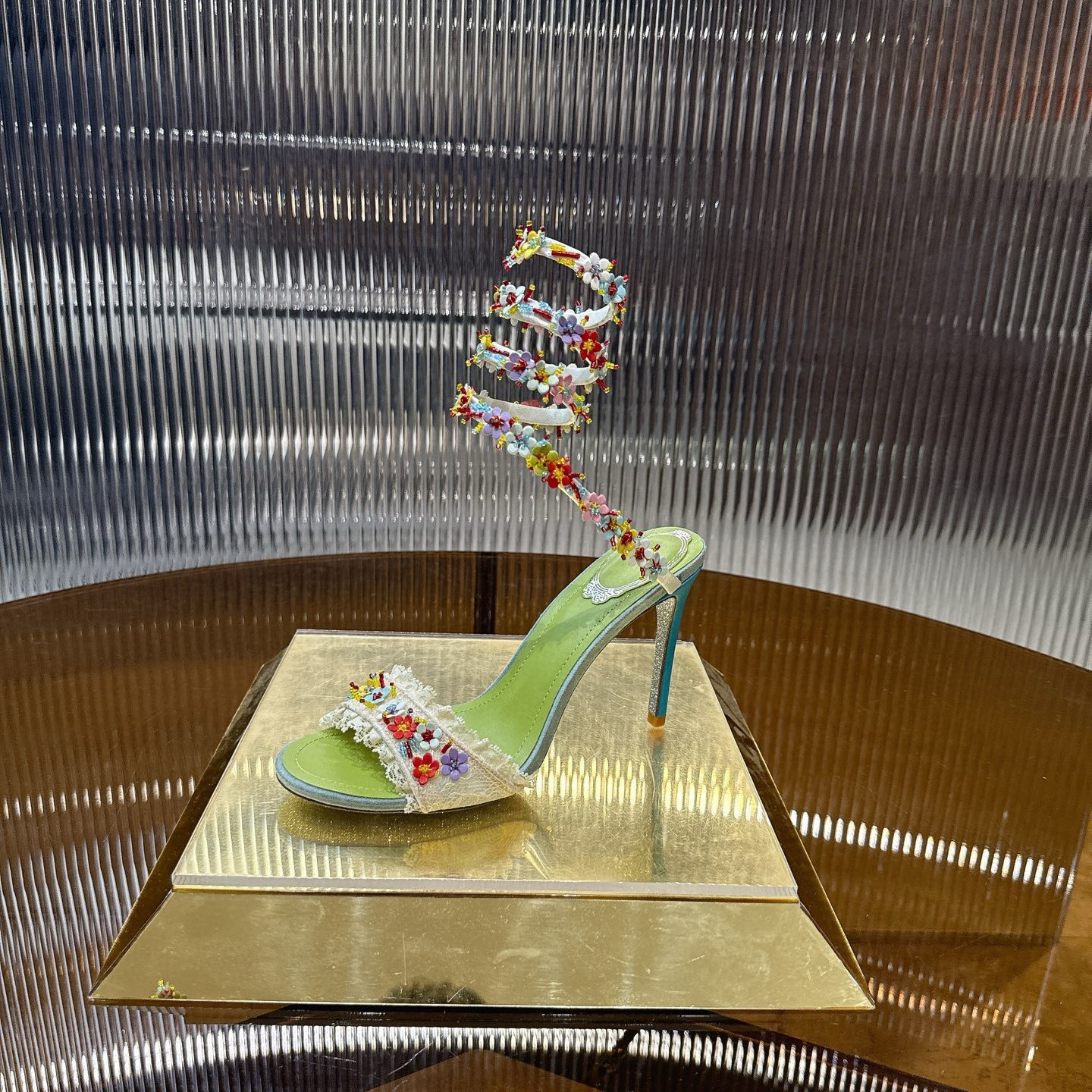 UA RENÉ CAOVILLA BLOOM SANDAL 95mm