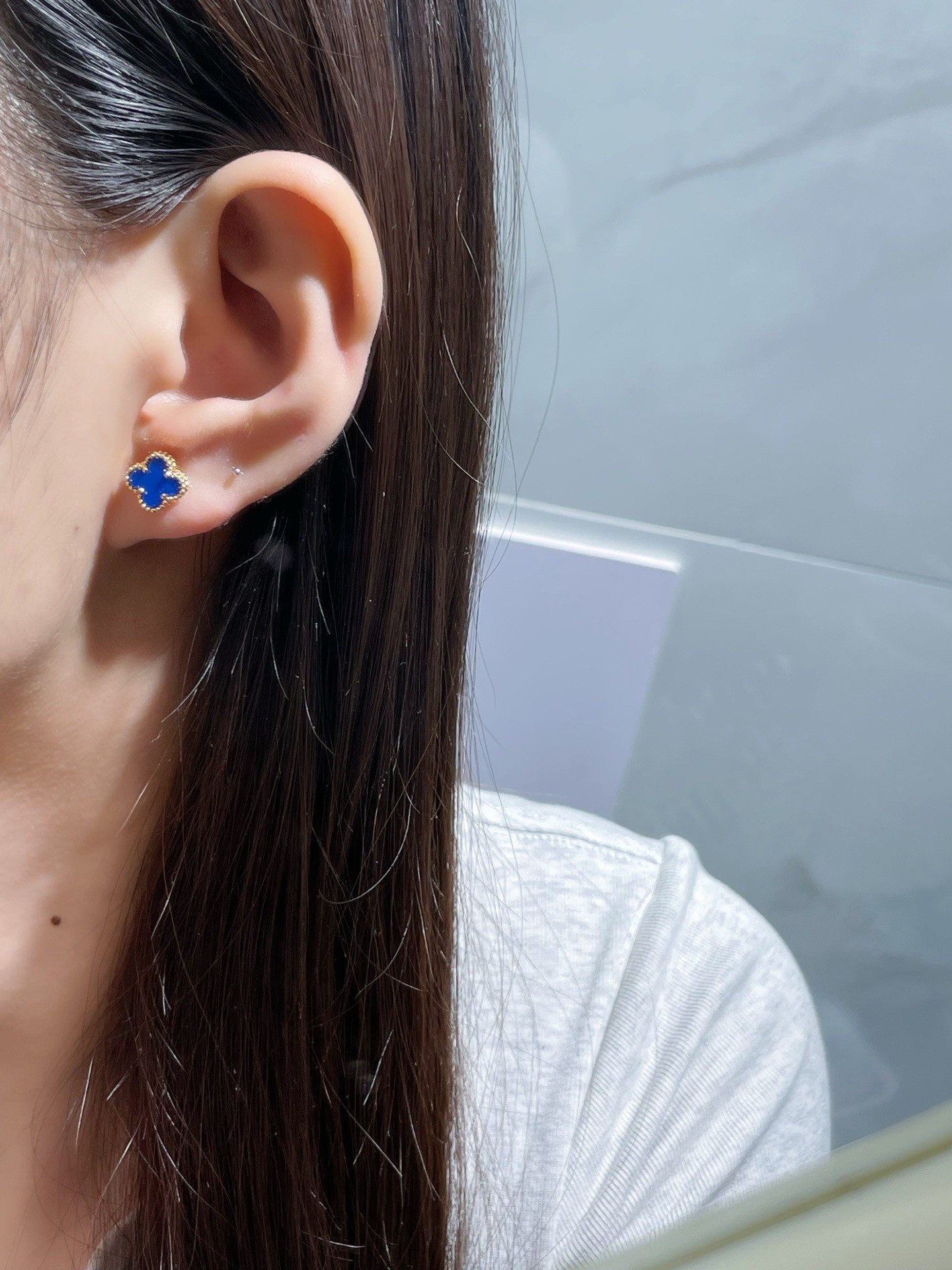 V*n Cl**f & Arpels Four-leaf Clover Earrings