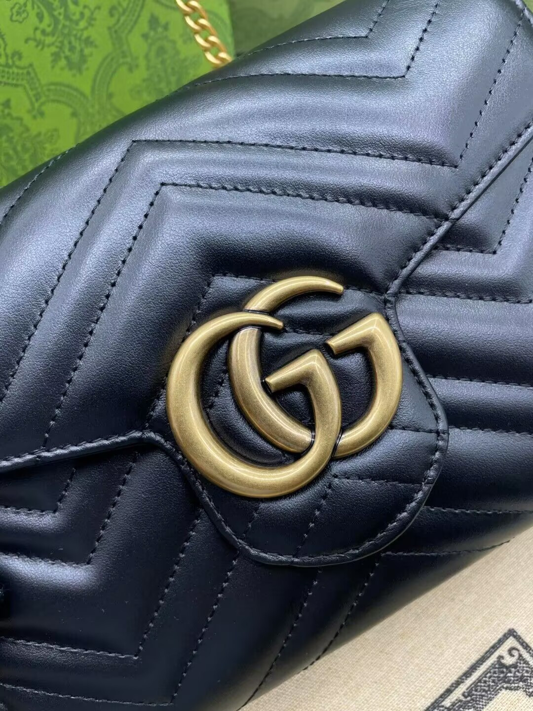 Gvc*1 GG Marmont wallet on chain 20x13x6cm