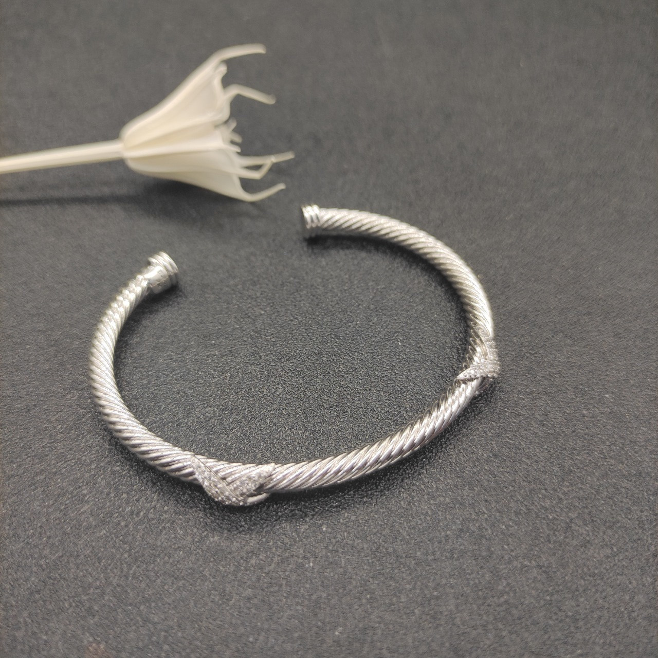 dau1d Yvrm*n 4mm full d1am0nd x bracelet (wrist circumference 15-20cm)