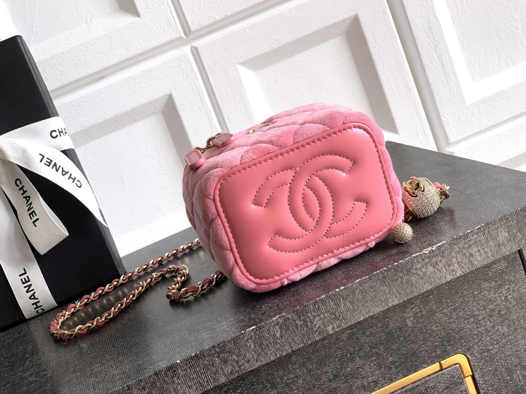 Ch**el Small Vanity with Chain 8.5x11x7cm