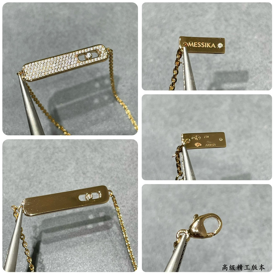 Mes1kaa long bar full d1am0nd bracelet