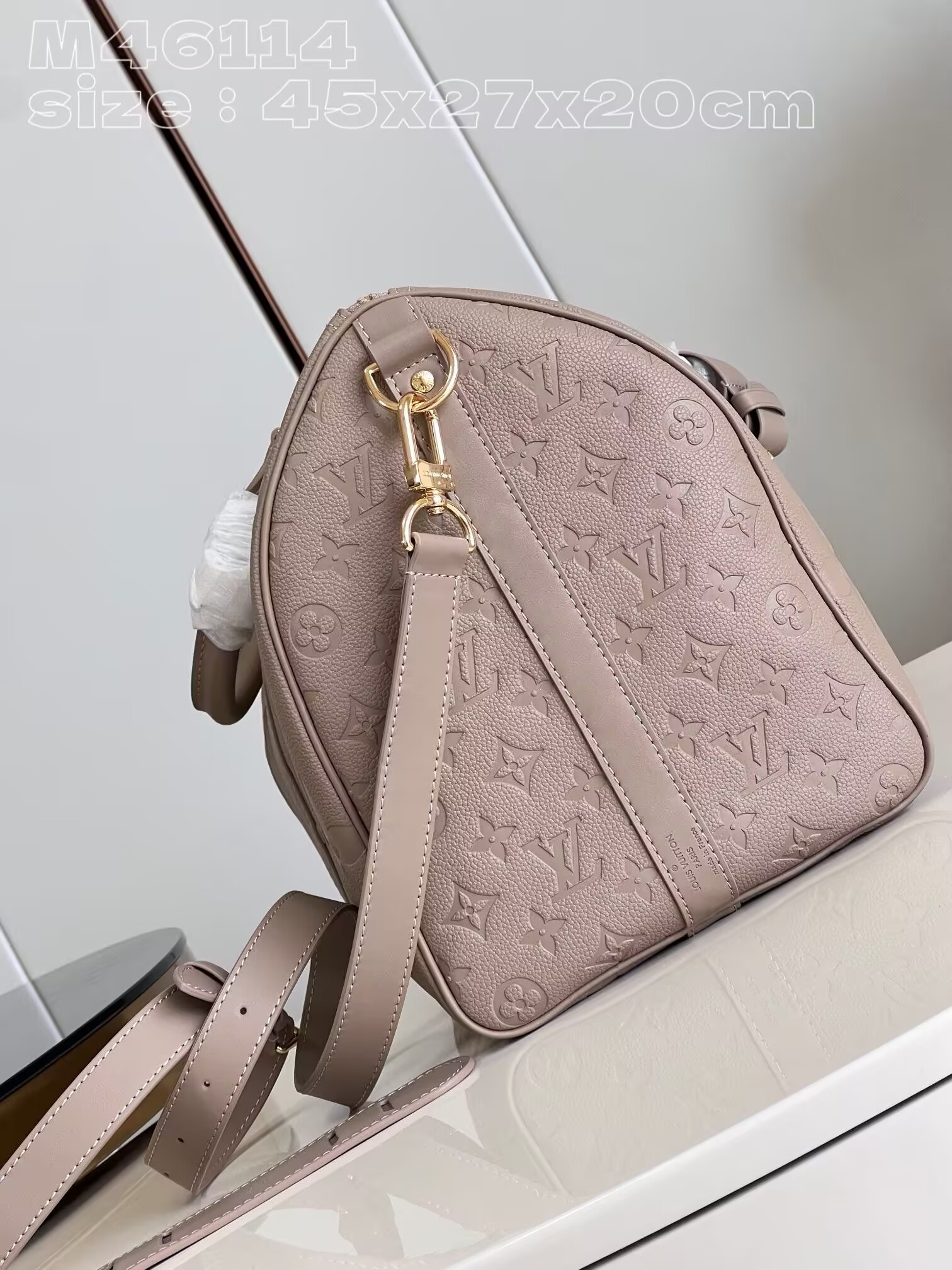 LV KEEPALL BANDOULIÈRE 45 Travel Bag M46114 27x20x45cm