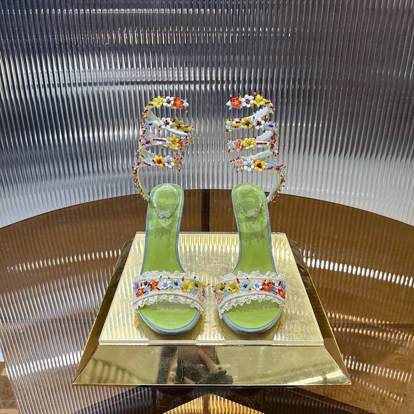 UA RENÉ CAOVILLA BLOOM SANDAL 95mm