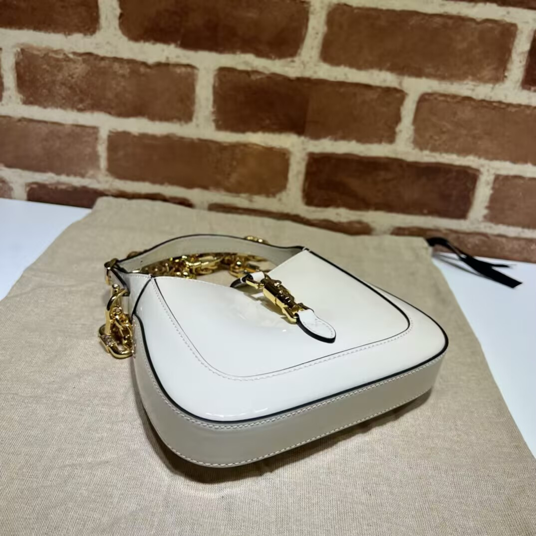 Gvc*1 mini jackie 1961 patent leather shoulder bag 19x13x3cm