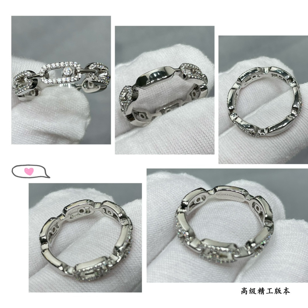 Mes1kaa row d1am0nd moving ring