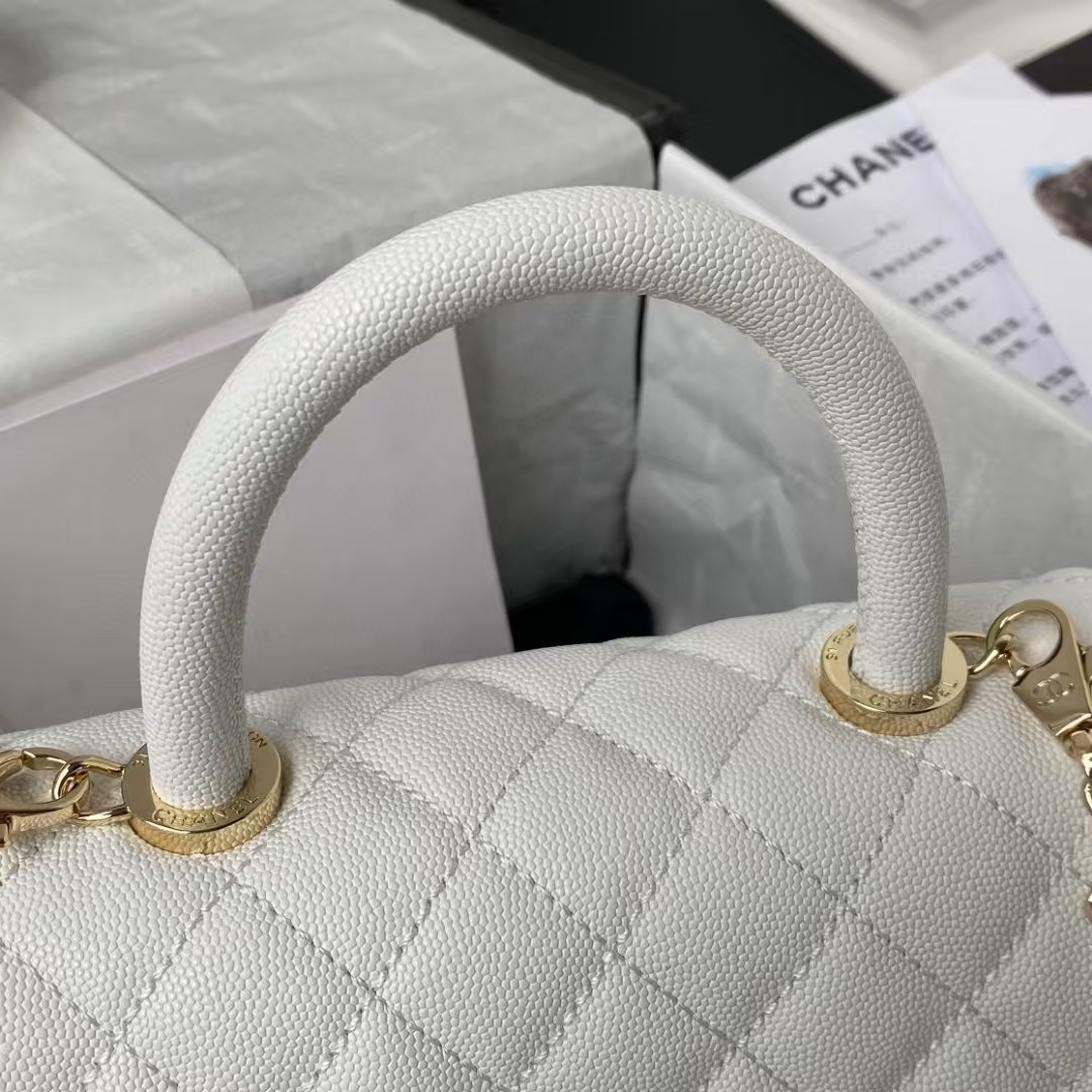 Ch**el Coco Handle Bag A92990 24x10x14CM
