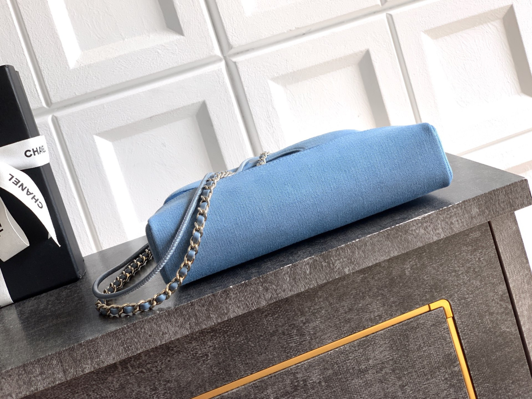 Ch**el 31 mini shopping bag dark blue as4133 22x23x5cm