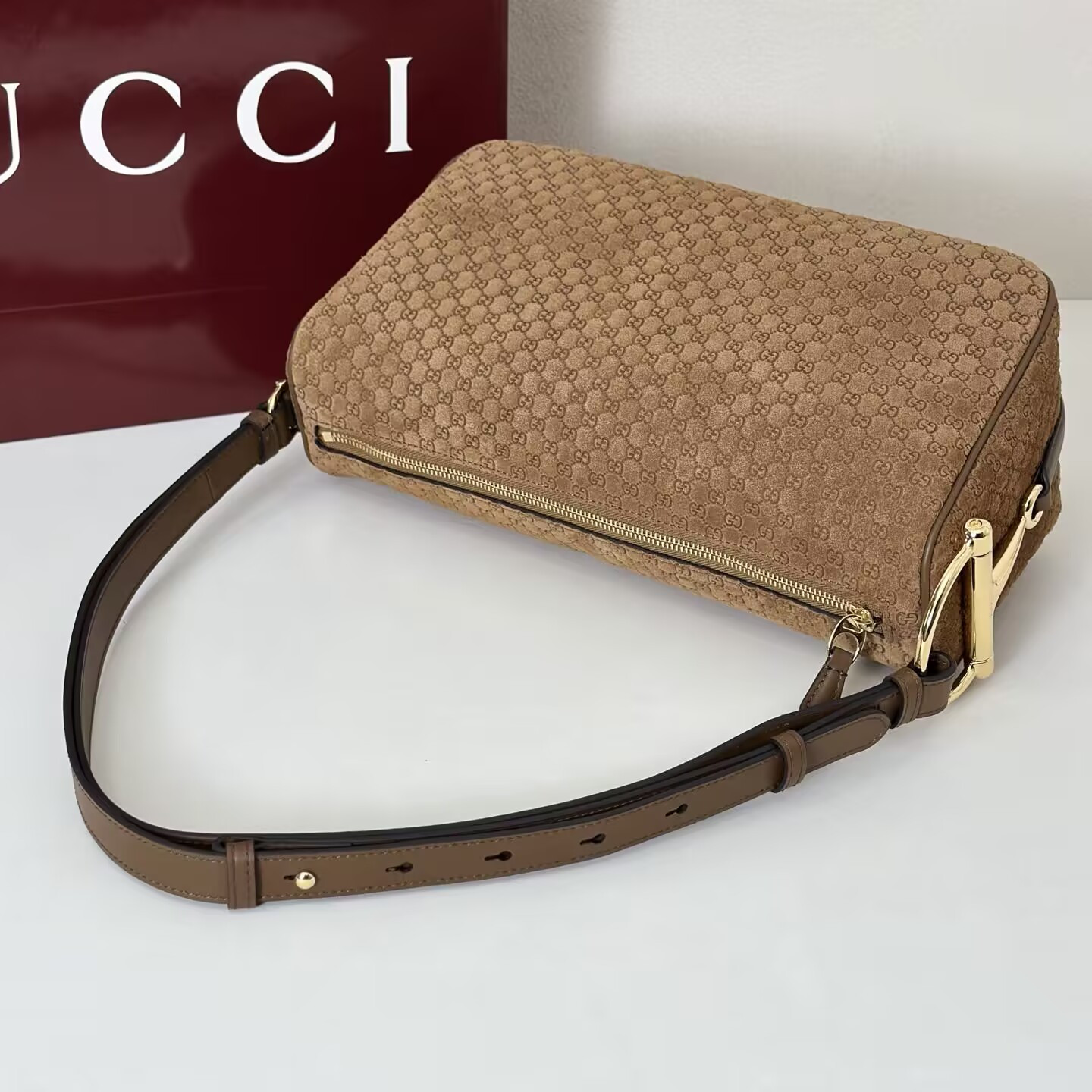 Gvc*1 Half Horsebit Medium Shoulder Bag Without Box 31.5x17x12cm