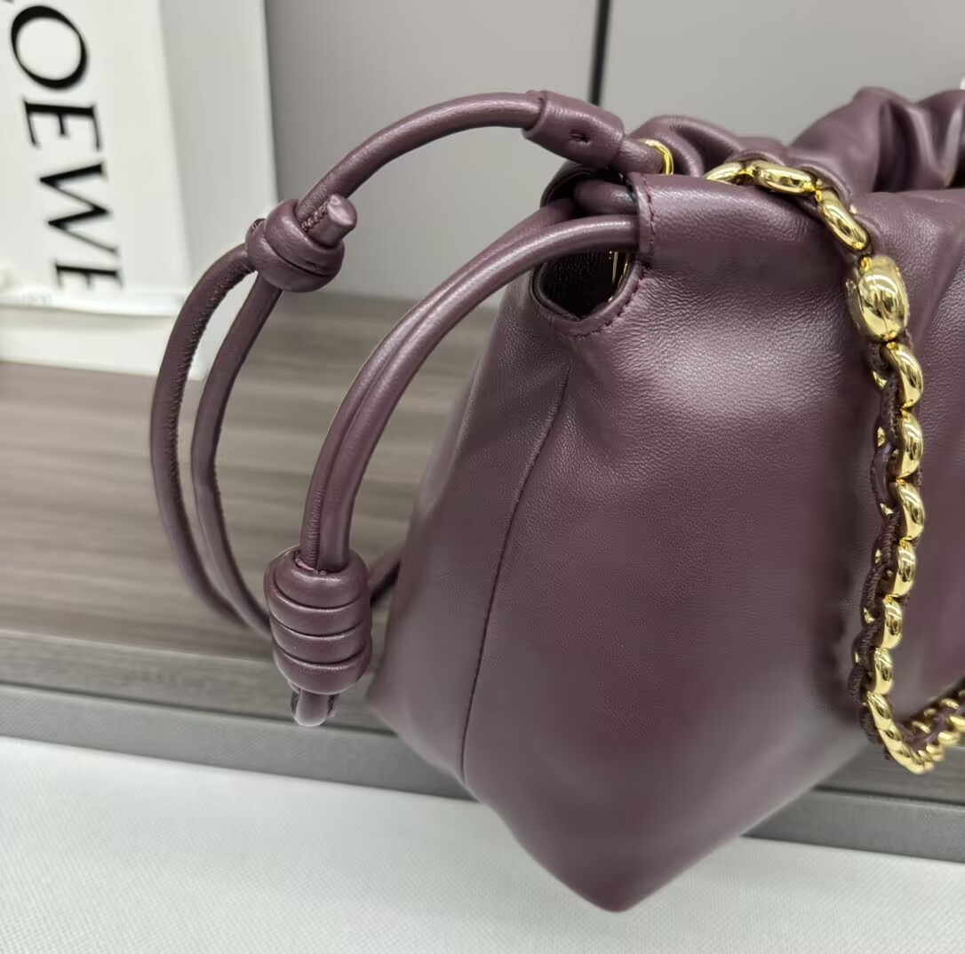 L0ew* Medium Flamenco purse in mellow nappa lambskin 30x10.5x20cm