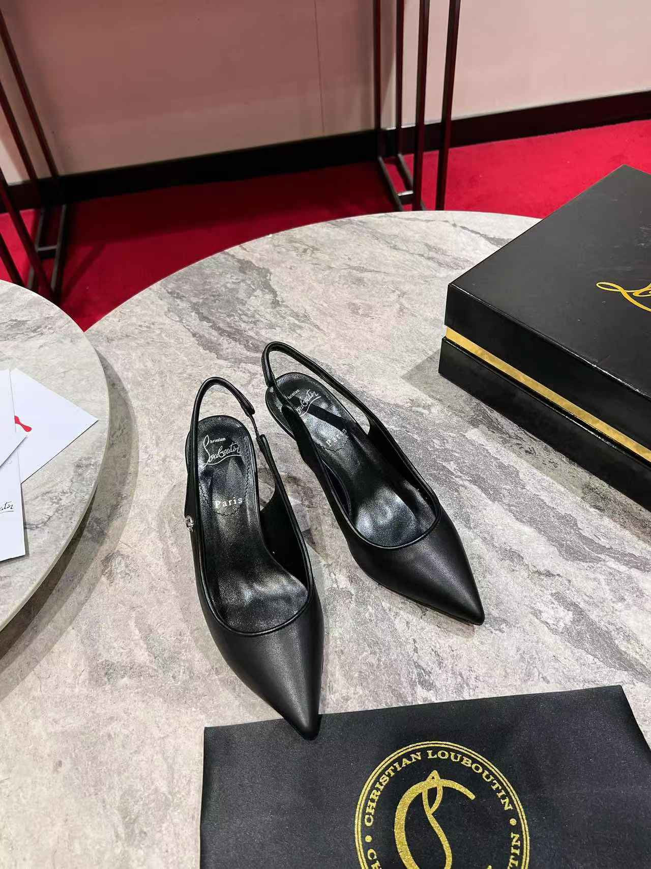 UA Chr1st1an Louboutin Sporty Kate Sling 65mm