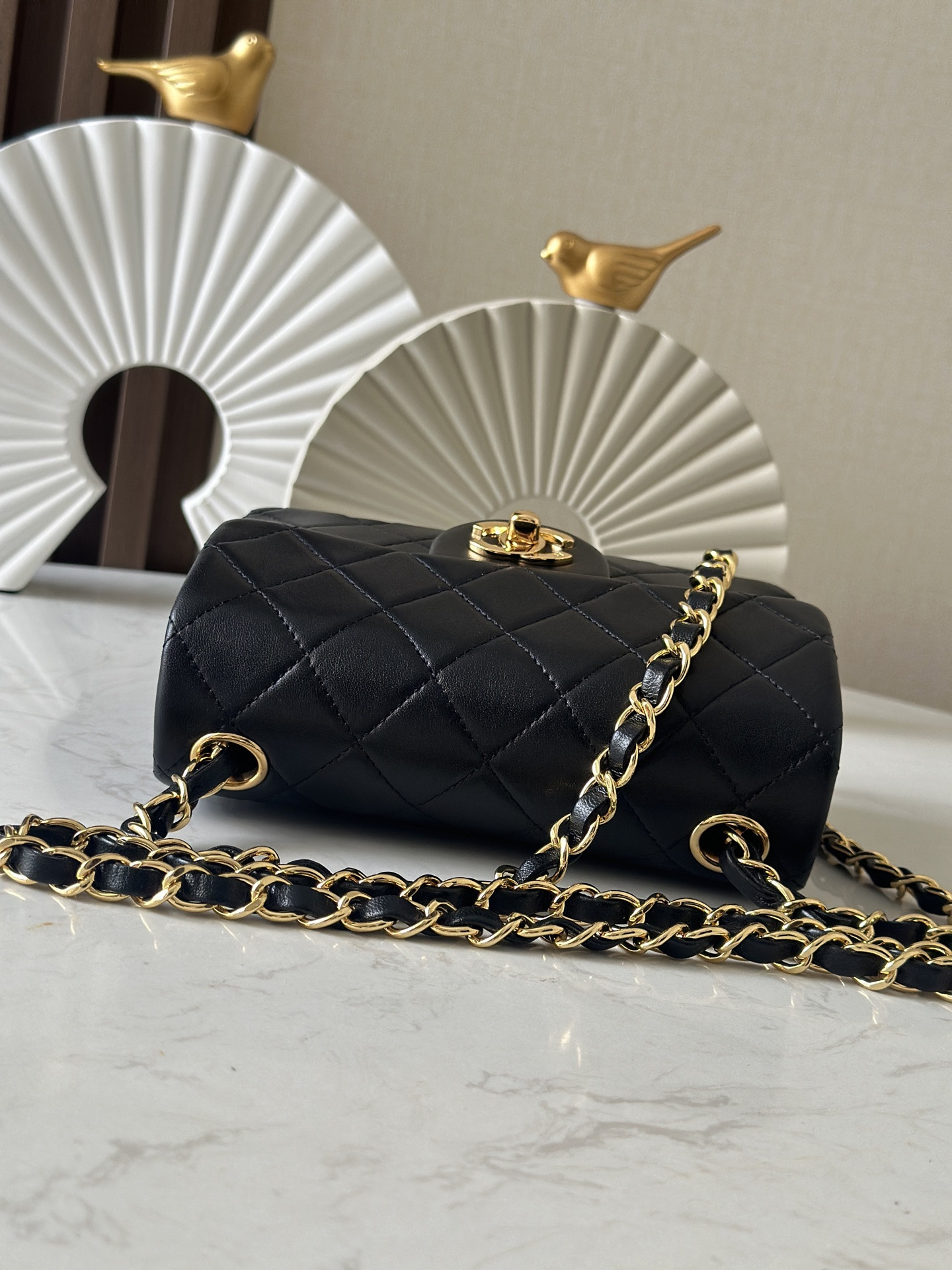 Ch**el Mini Square Flap Bag 17.5cm