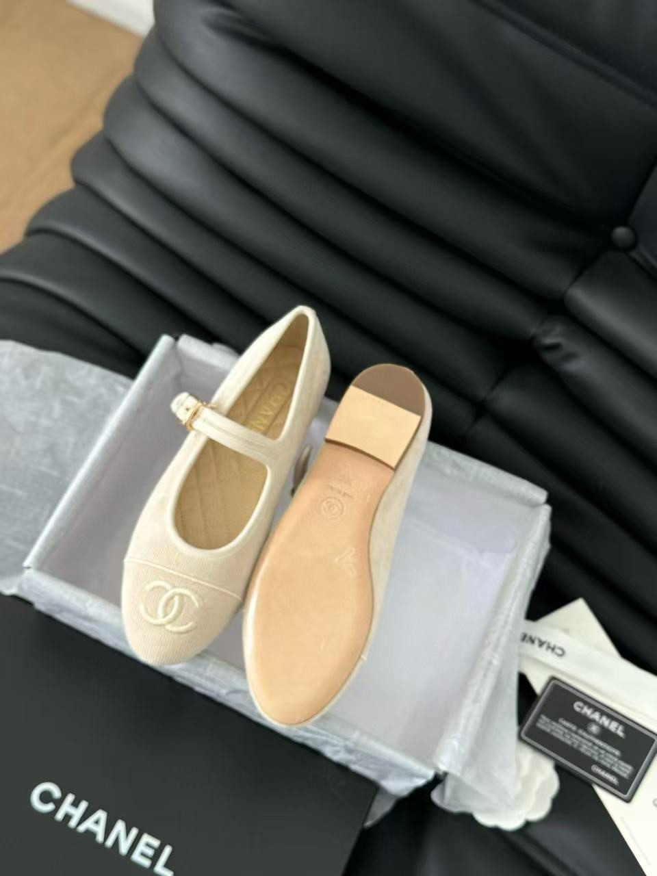 UA Ch**el MARY JANES Cotton & Silk
