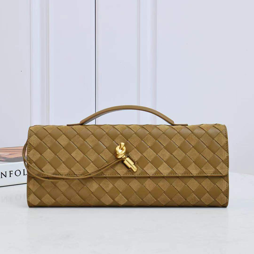 B0tt*ga Ven*ta Long Clutch Andiamo With Handle Fondant 31x13x3cm