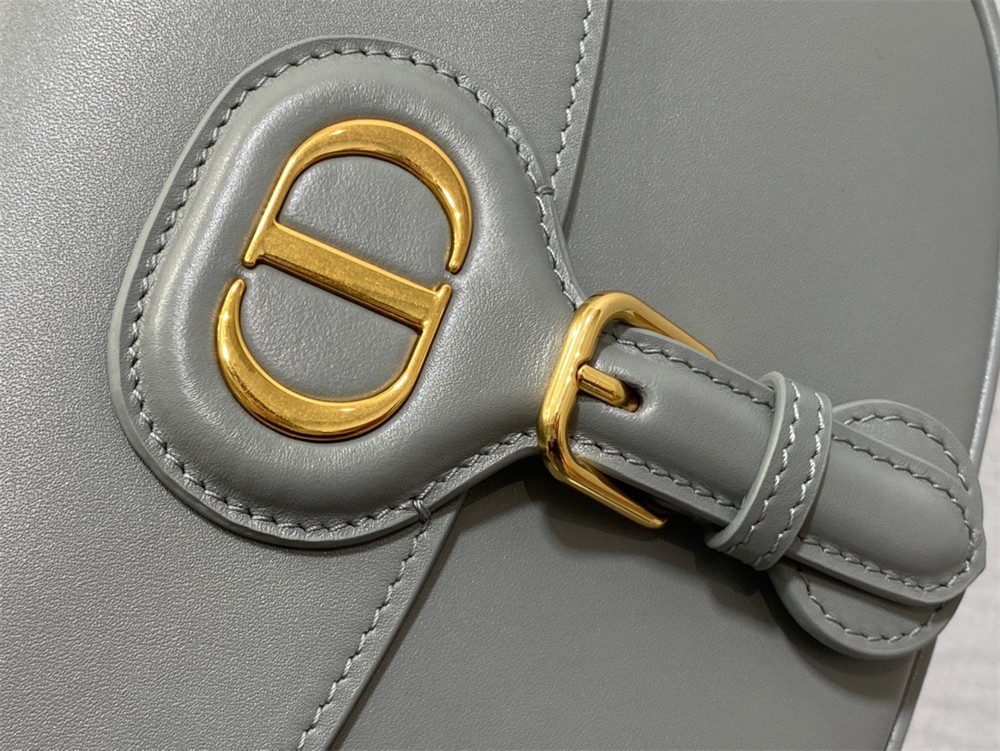 MEDIUM D10r BOBBY BAG Grey Box Calfskin