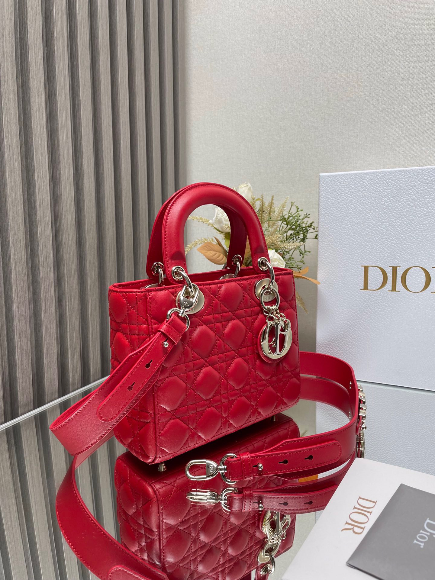 Small Lady D10r My ABCD10r Bag Red 8 x 6.5 x 3 inches