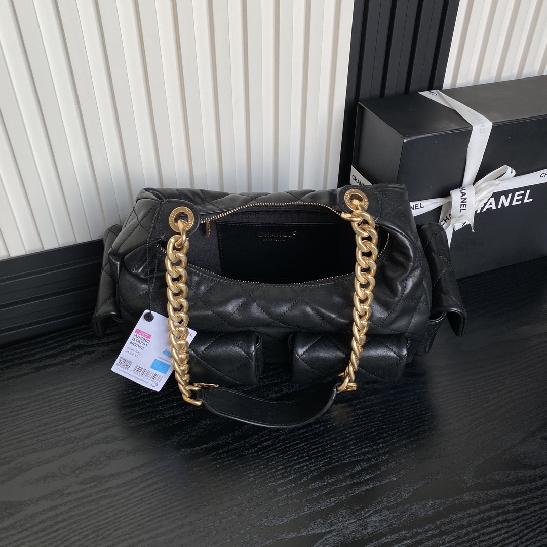 Ch**el 25c Maxi Hobo Bag 27×35×18cm