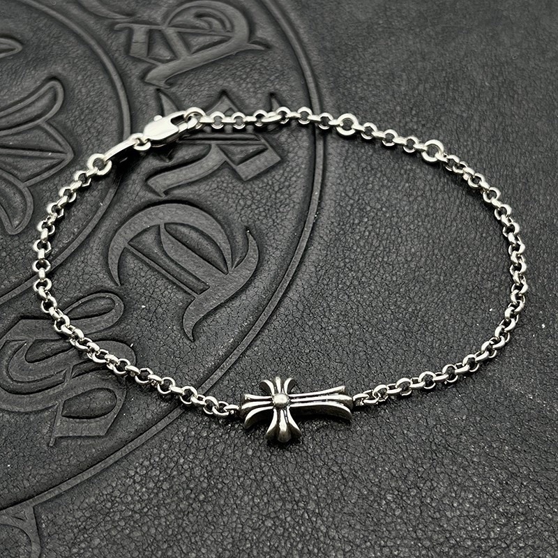 Ch*0me He**ts Cross Bracelet