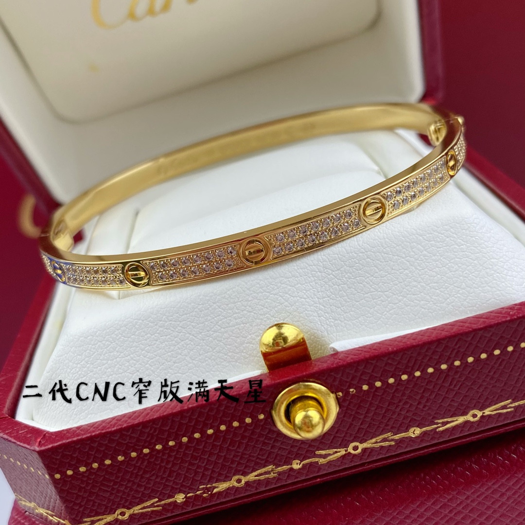 Ca*t1er Narrow Gypsophila D1am0nd Bracelet(No returns or exchanges accepted)