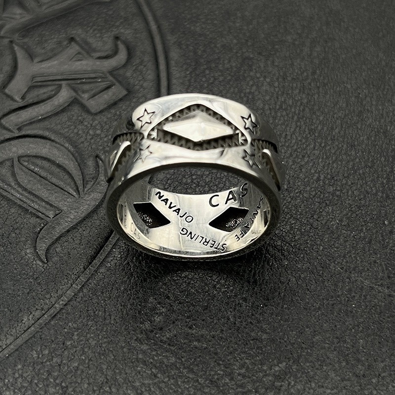 Ch*0me He**ts D1am0nd-shaped Star Ring