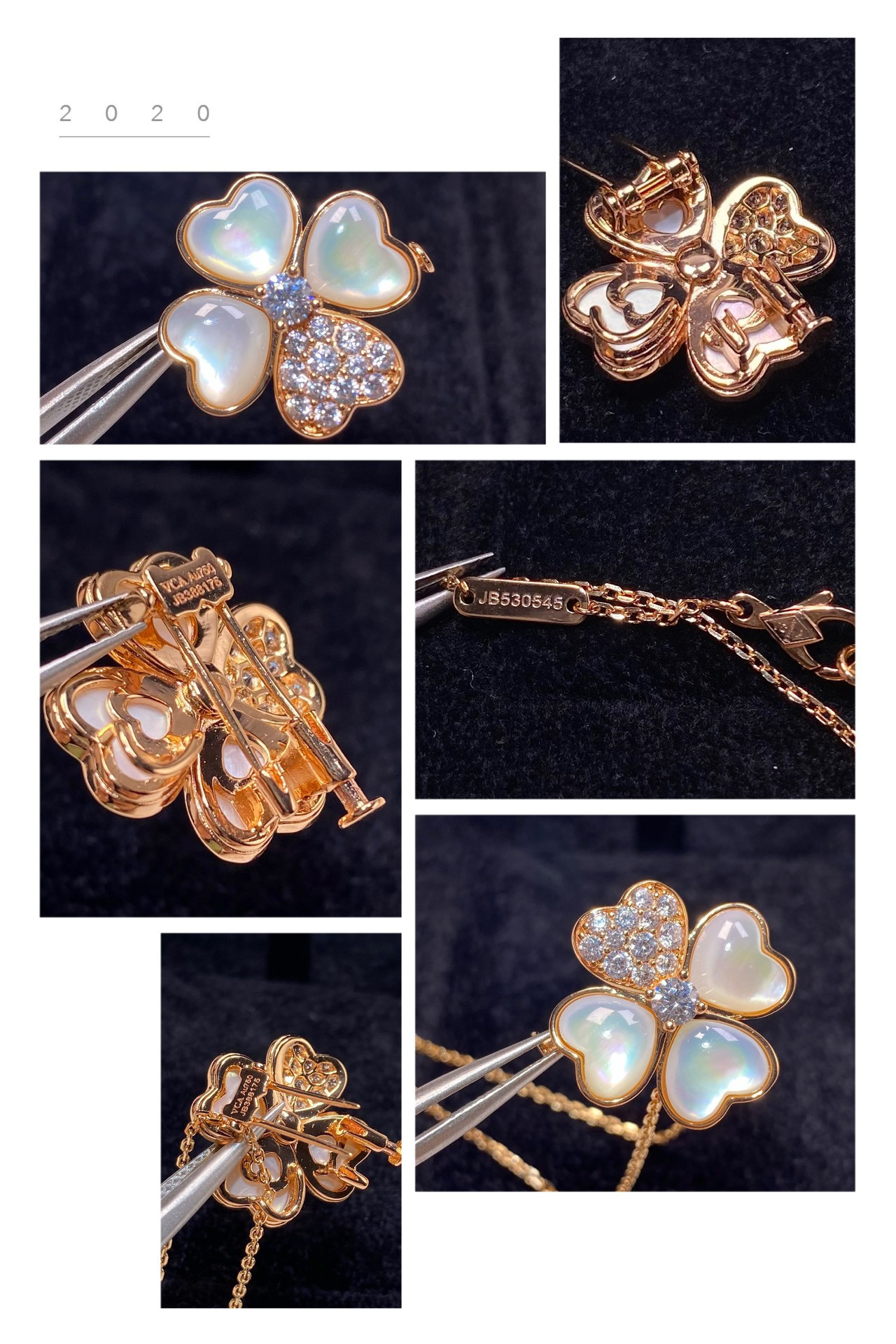 V*n Cl**f & Arpels four-leaf clover necklace