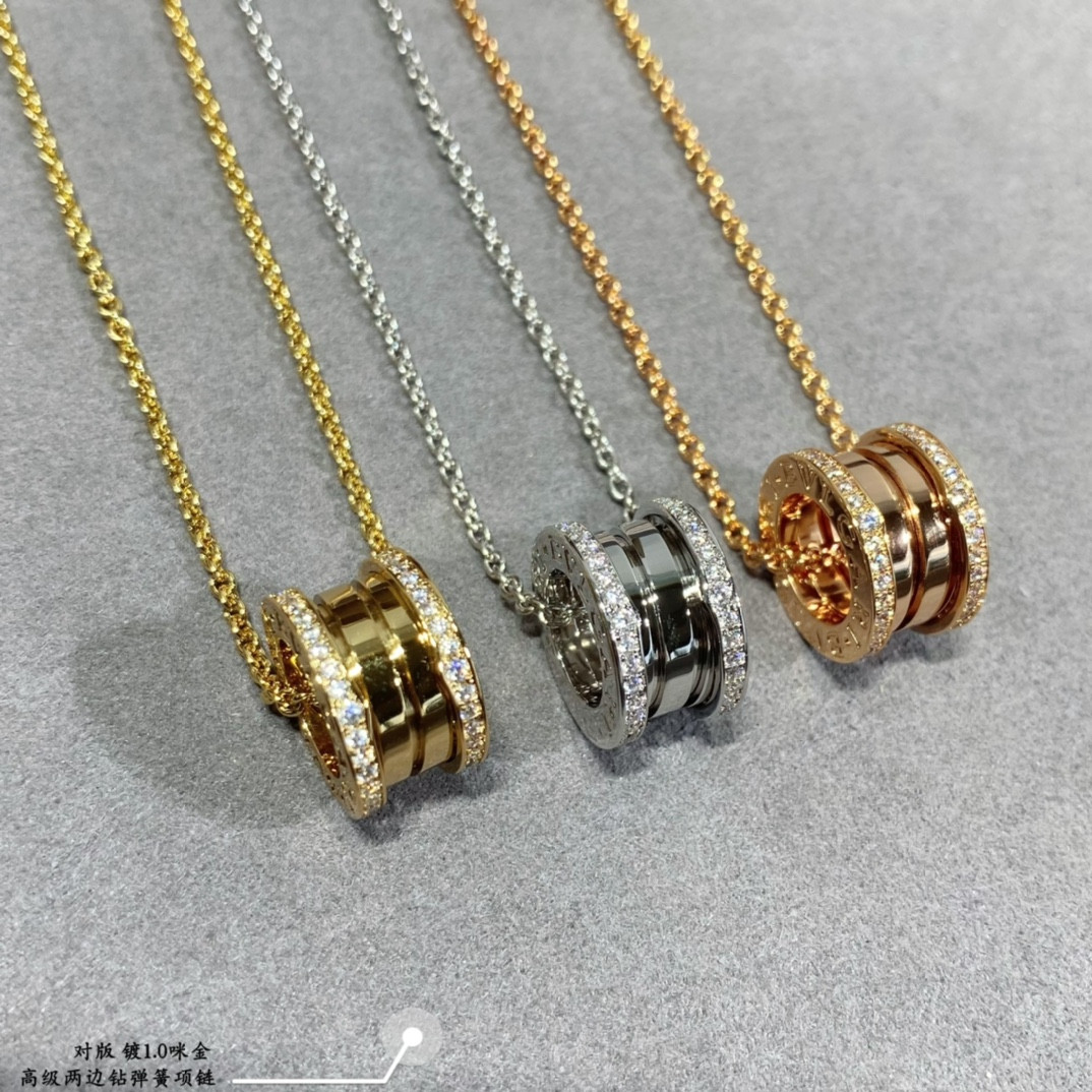 Bv1g*ai Spring both sides drill Necklace