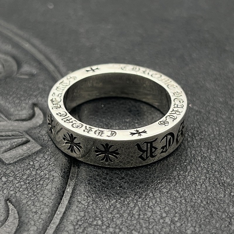 Ch*0me He**ts D1am0nd-encrusted Cross Ring