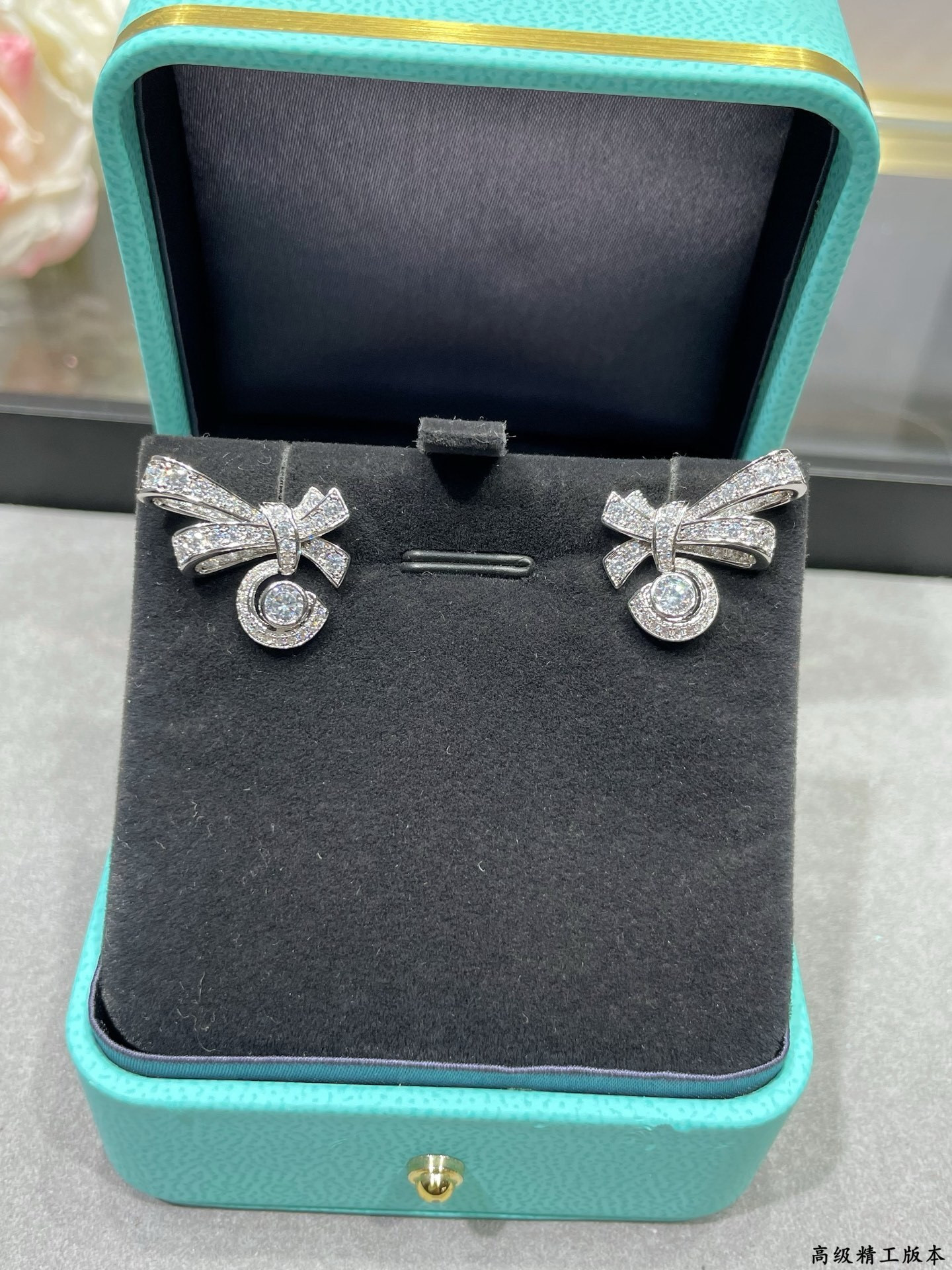 t*f*ny & co. D1am0nd-encrusted butterfly stud earrings