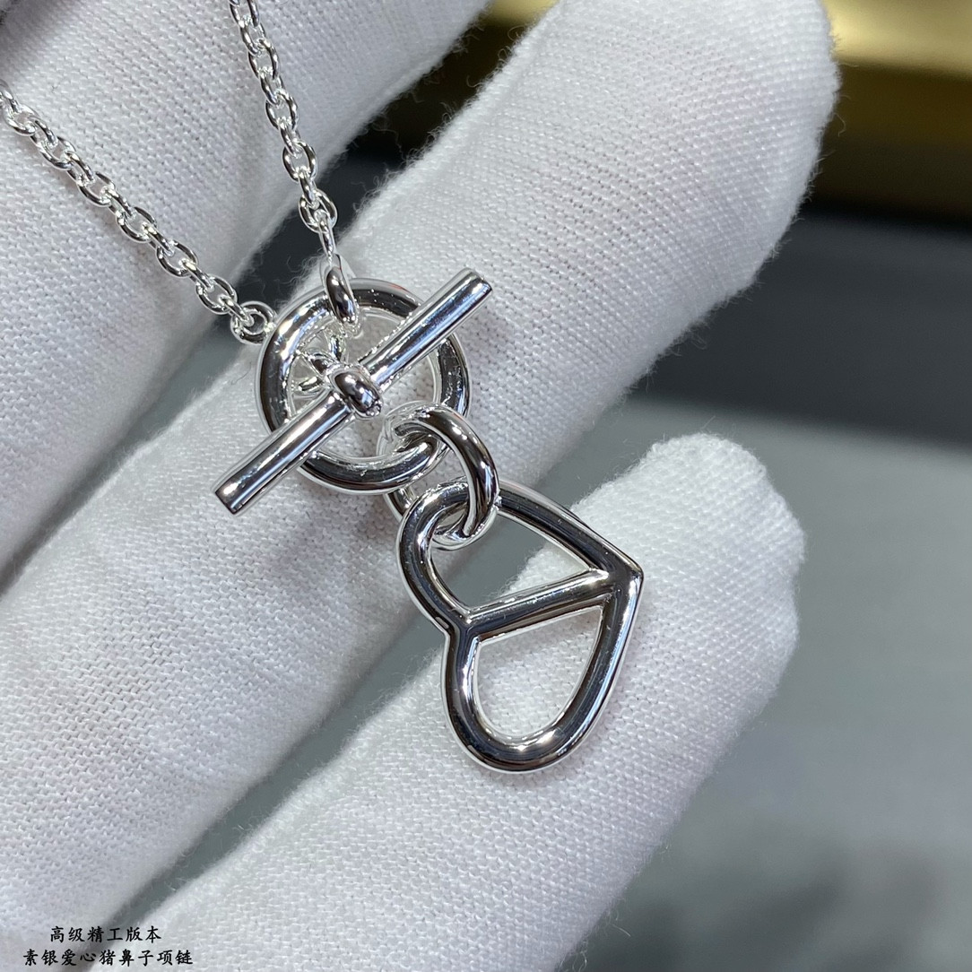 H**me5 Sterling Silver LoveHNecklace
