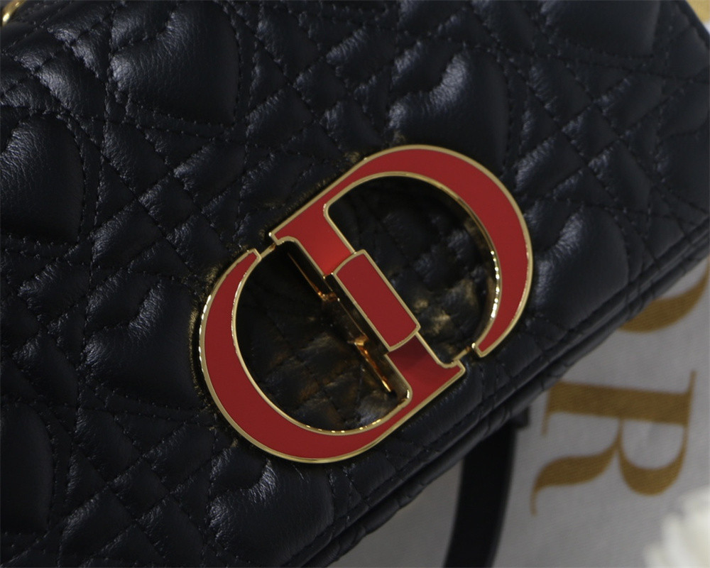 SMALL D10r CARO BAG amour black 20 x 12 x 7 cm