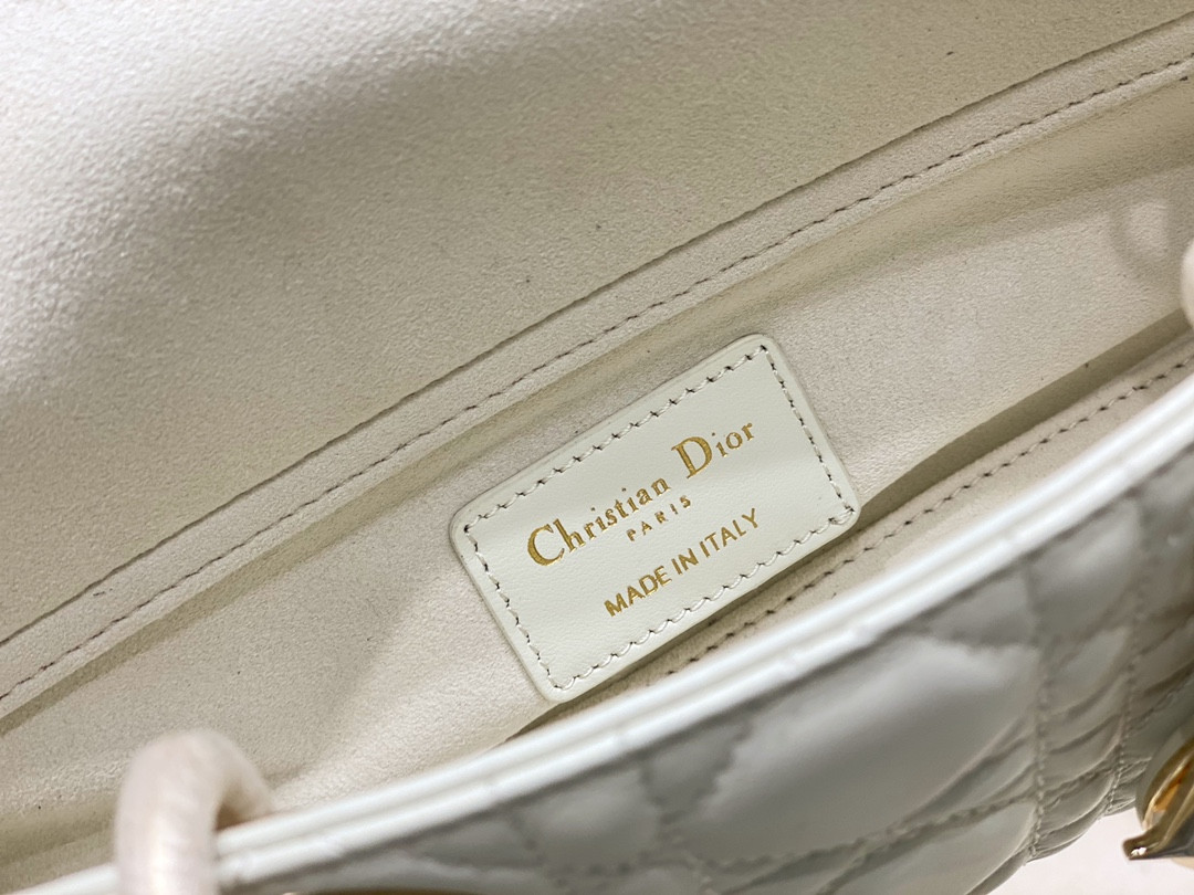 D10r SMALL LADY D-JOY BAG Latte
