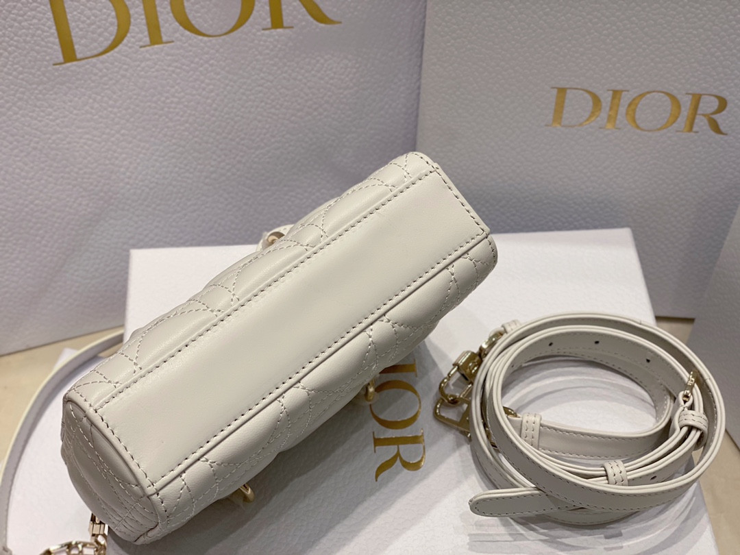 D10r MINI LADY D-JOY BAG White 16 x 9 x 5 CM