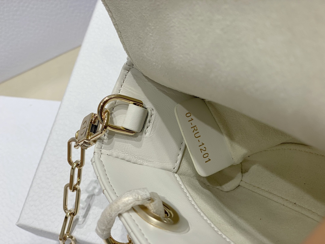 D10r MINI LADY D-JOY BAG White 16 x 9 x 5 CM