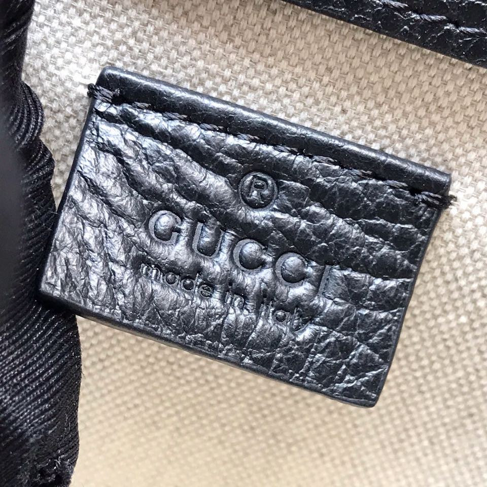 Gvc*1 DIONYSUS LEATHER SMALL RECTANGULAR BAG BLACK 28x17x9cm