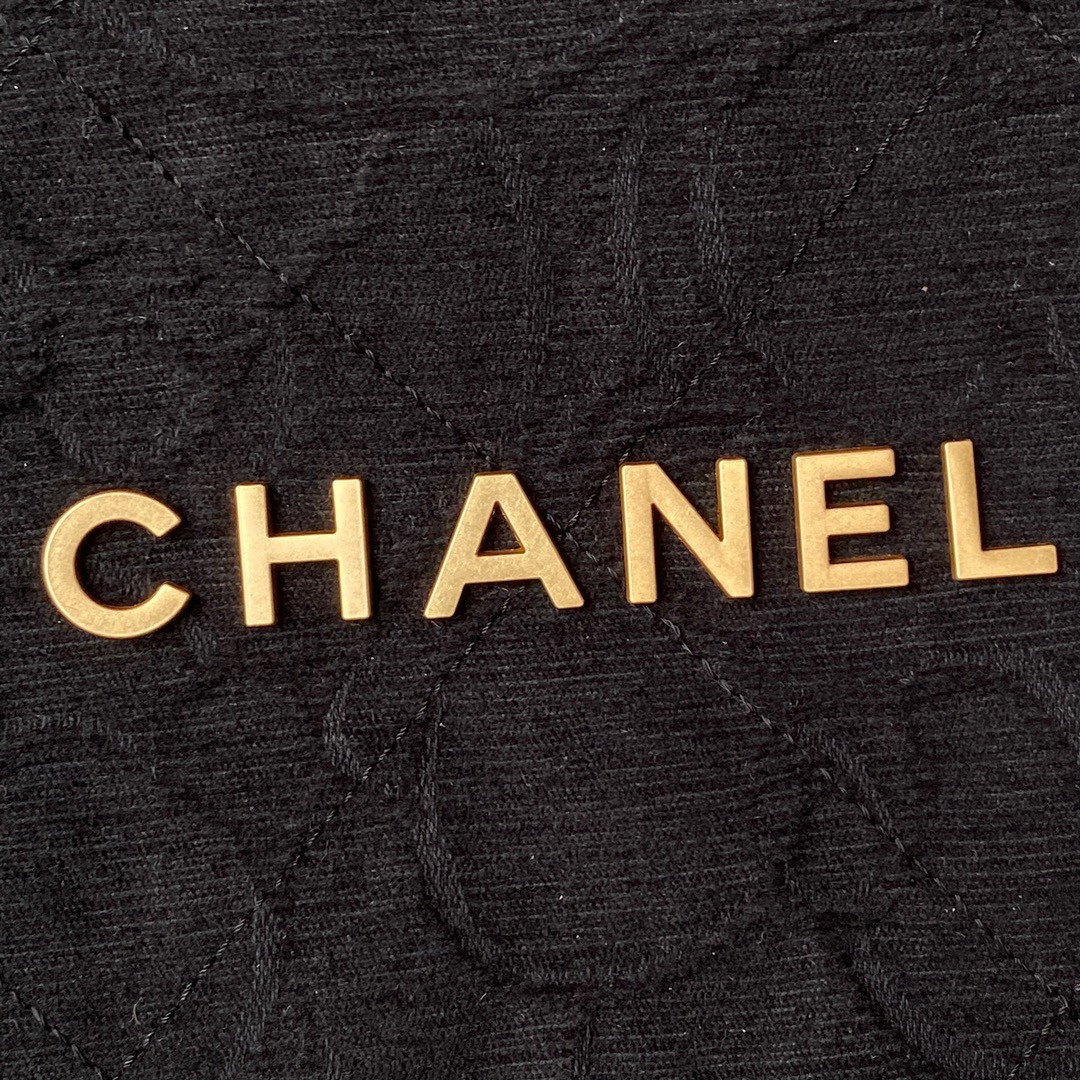 Ch**el 22 HANDBAG velvet black 15.2×16.4×3.1 in
