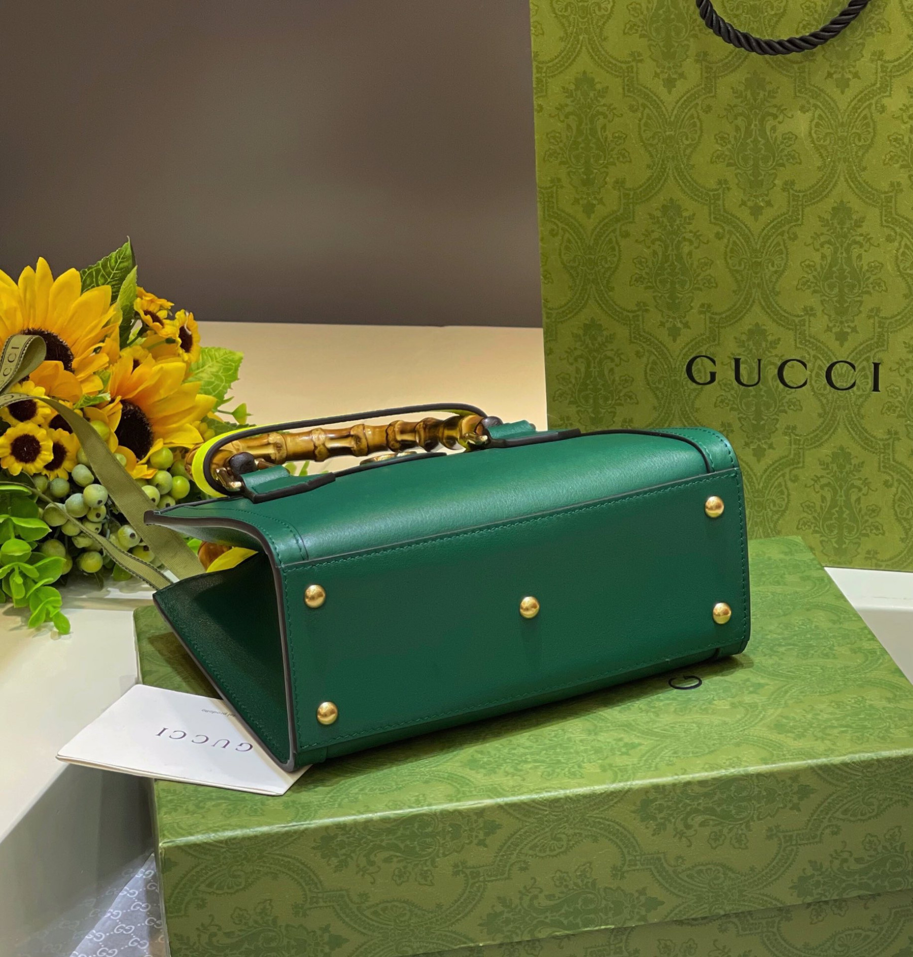 Gvc*1 DIANA MINI TOTE BAG Green 20W x 16H x 10D CM