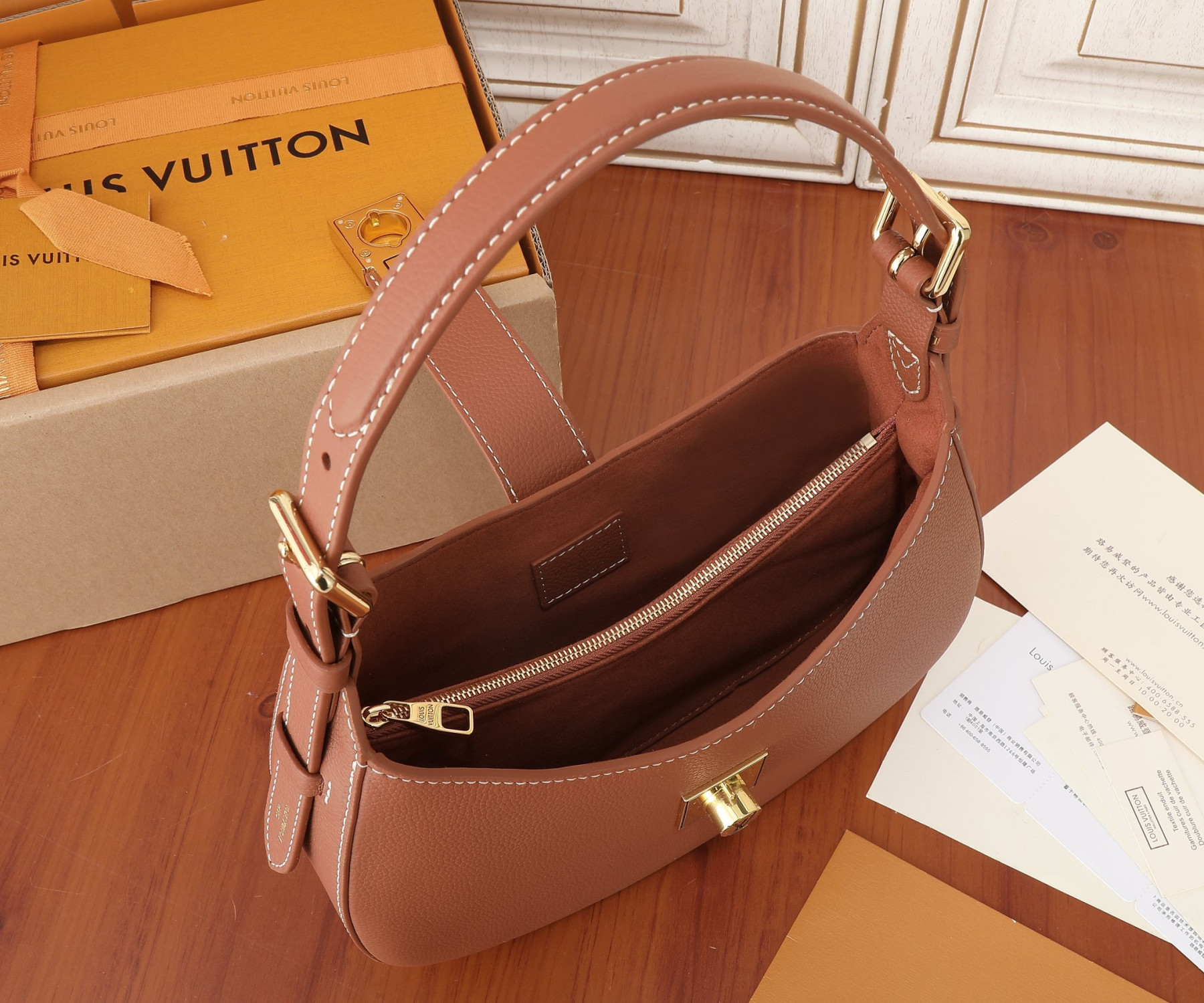 LV Low Key Shoulder Bag M24885 10.2 x 7.1 x 2.8 inches