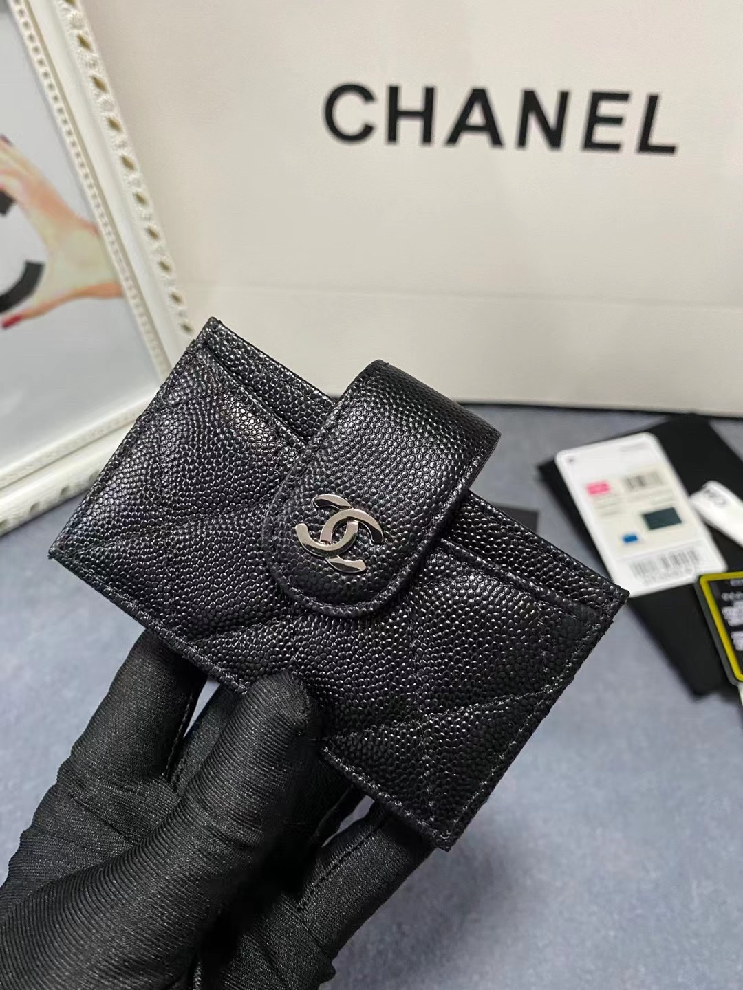 Ch**el CARD HOLDER 10.4×7×2cm