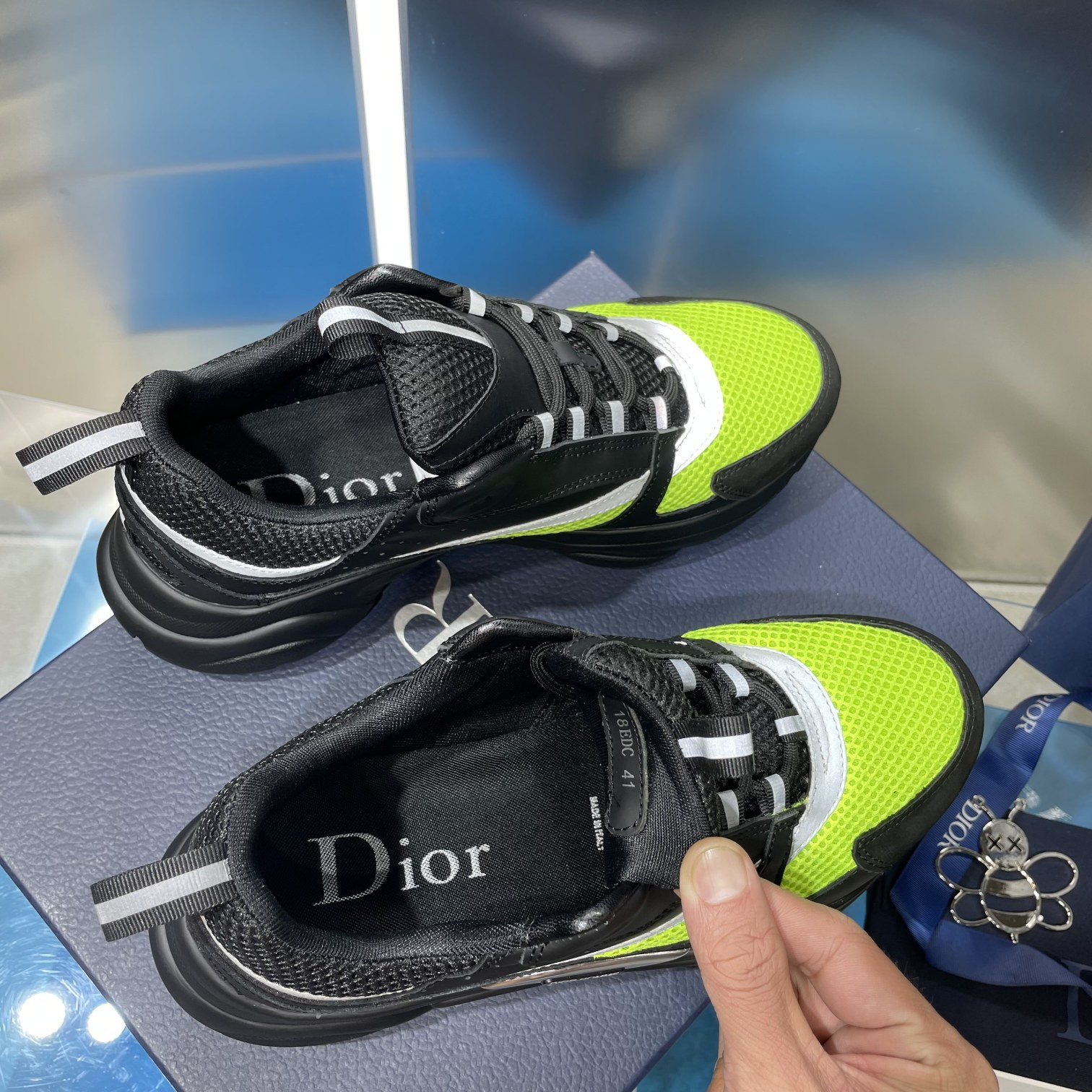 UA D10r B22 black and green Sneaker