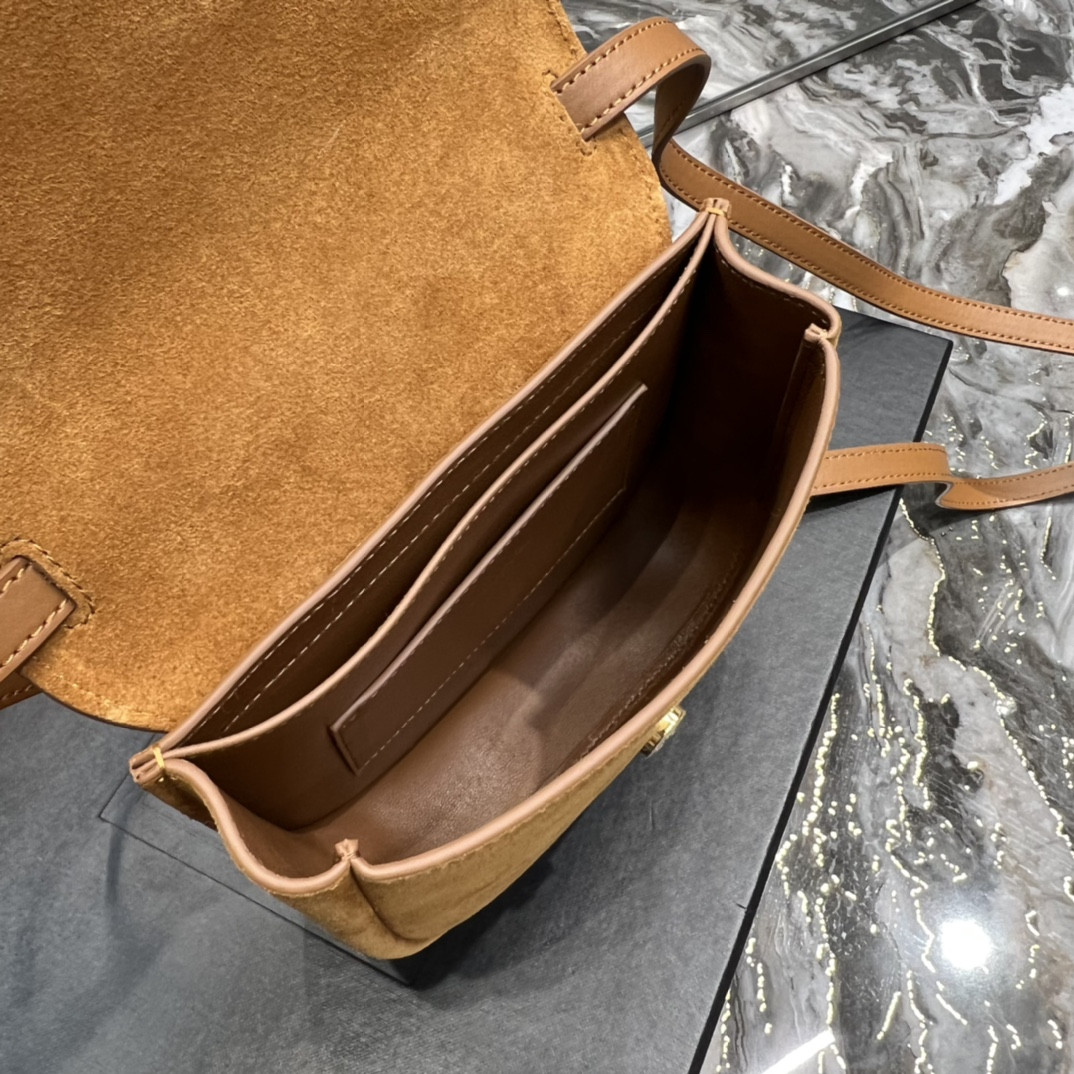 Y51 KAIA SMALL SATCHEL IN SMOOTH LEATHER 7.2 X 6.1 X 2.1 INCHES