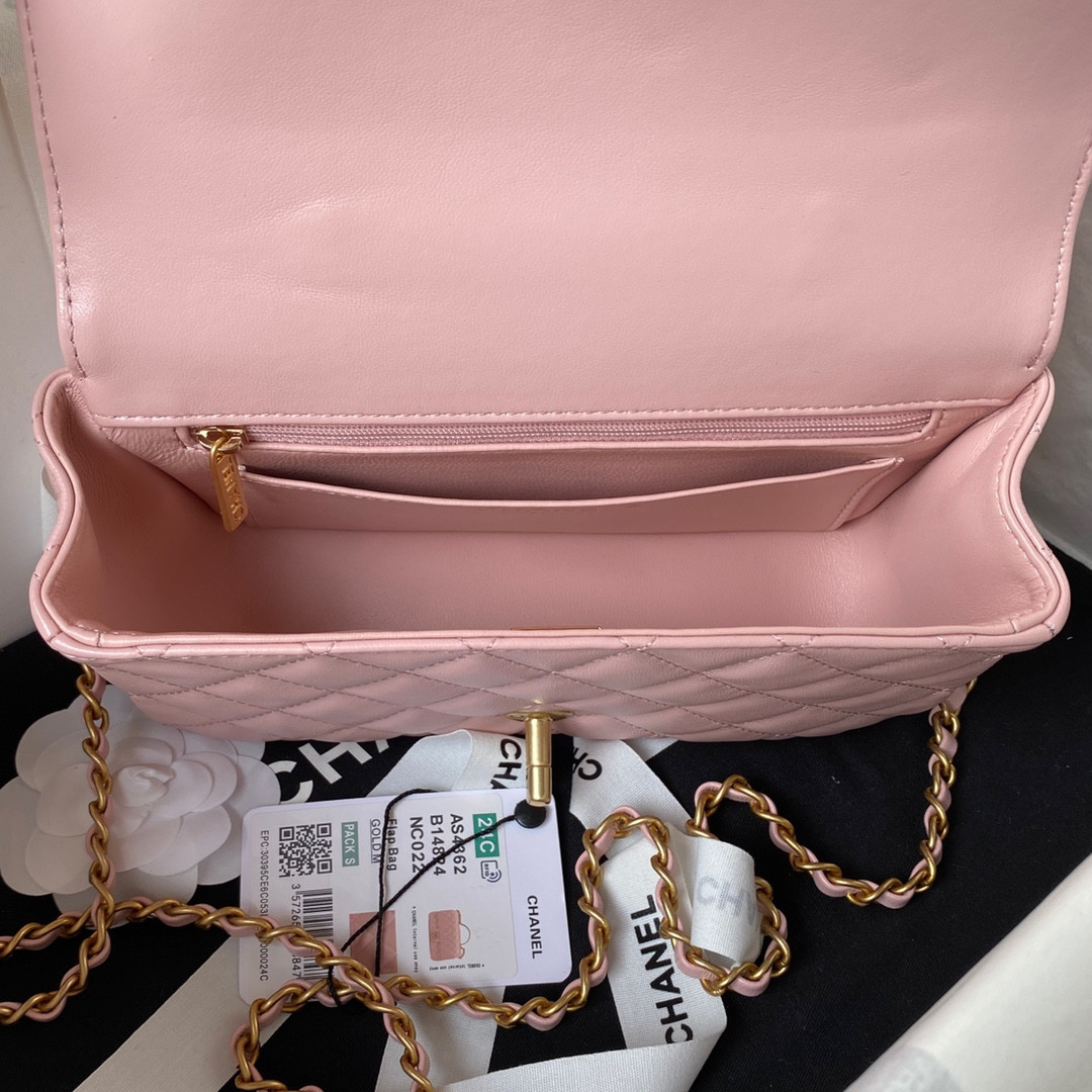 Ch**el MINI CLASSIC HANDBAG WITH TOP HANDLE 12 × 20 × 6 CM