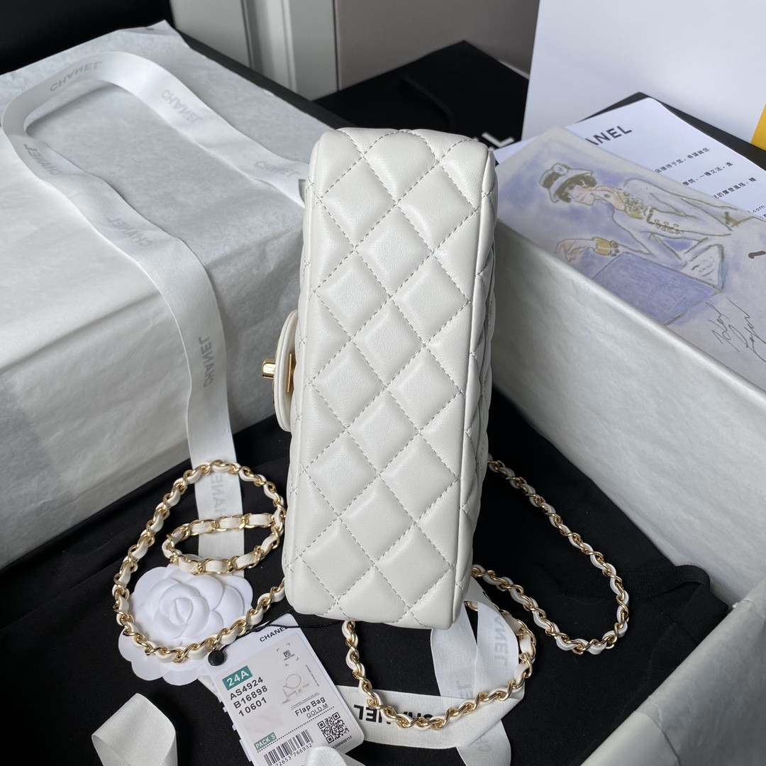 Ch**el 24A Mini Classic Handbag 12 × 20 × 6 cm