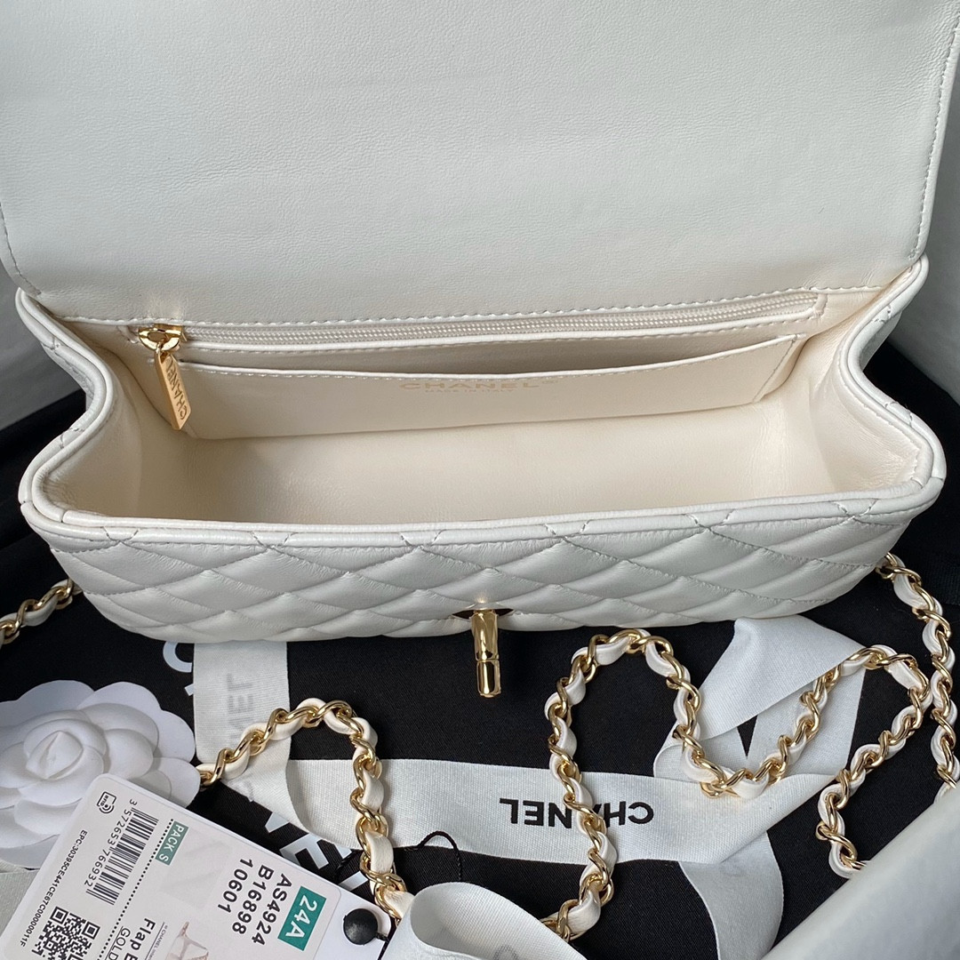 Ch**el 24A Mini Classic Handbag 12 × 20 × 6 cm