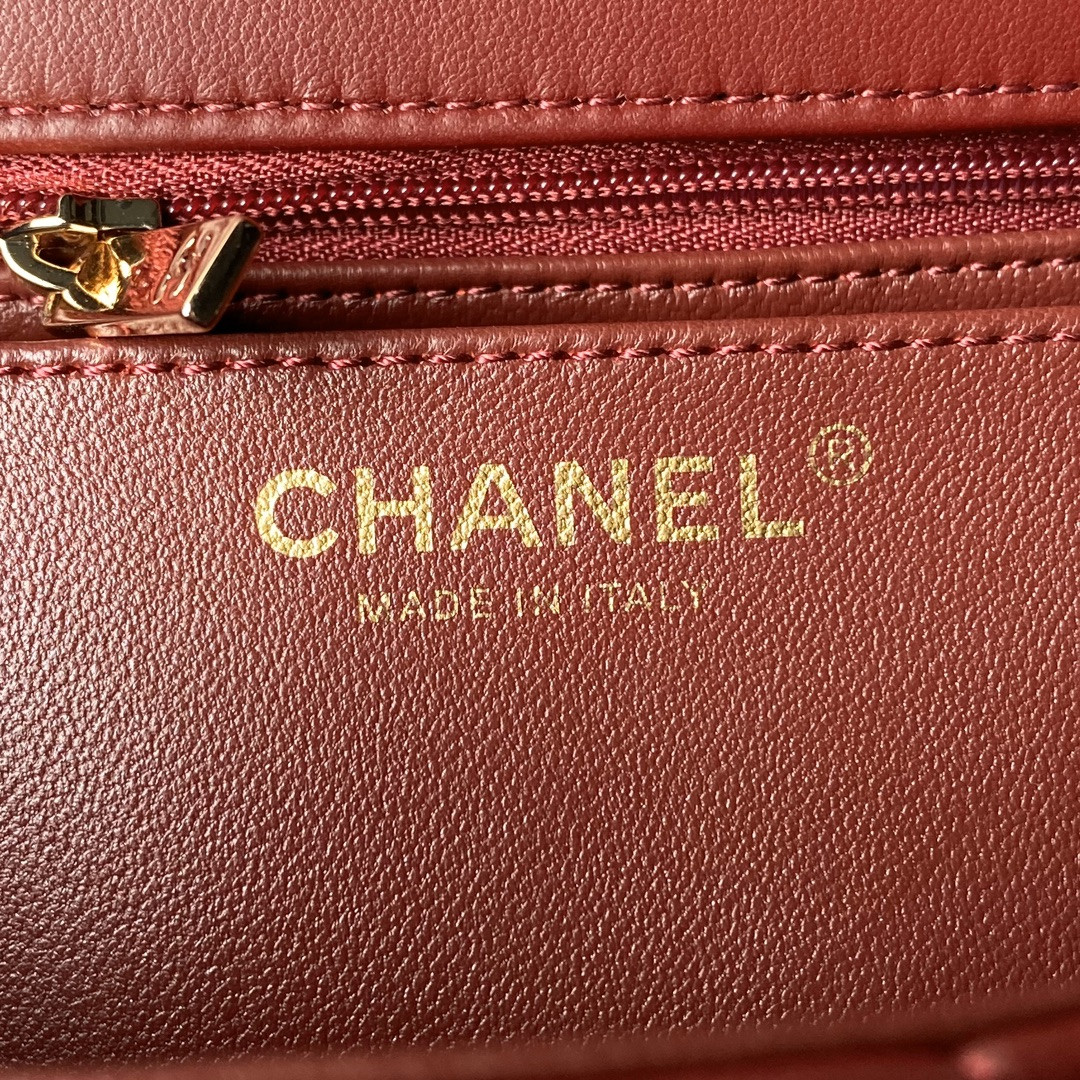 Ch**el 24A Mini Classic Handbag 12 × 20 × 6 cm