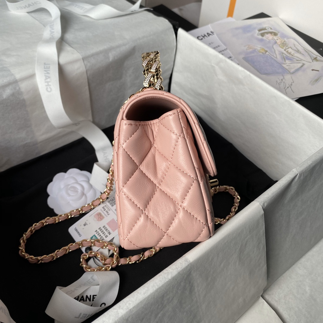 Ch**el 24A Mini Classic Handbag 12 × 20 × 6 cm