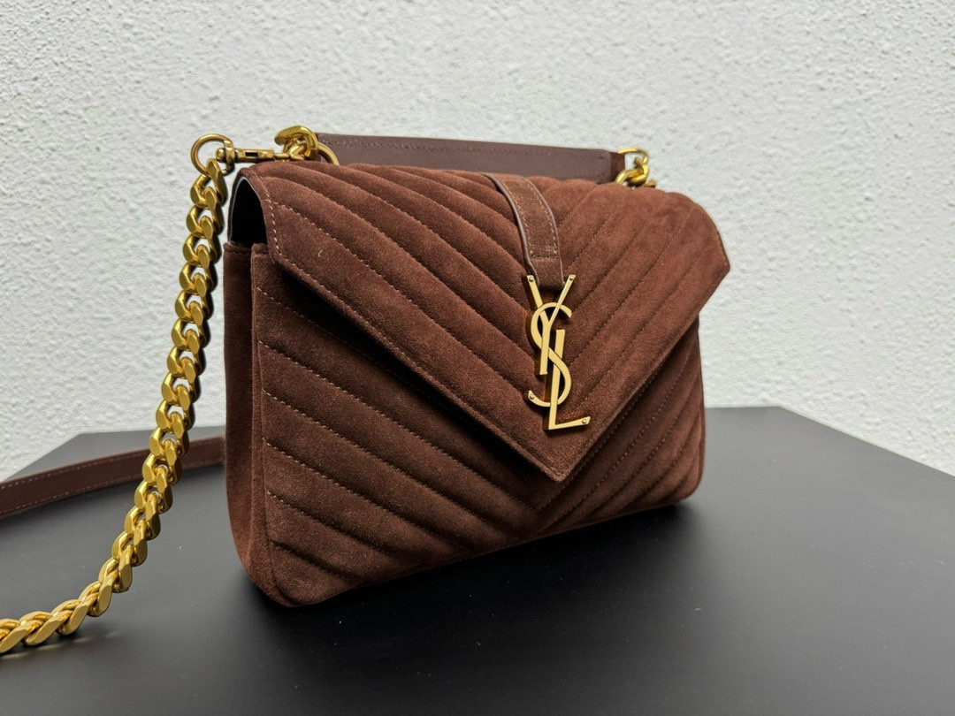 Y51 LOULOU QUILTED SUEDE 23x17x9cm