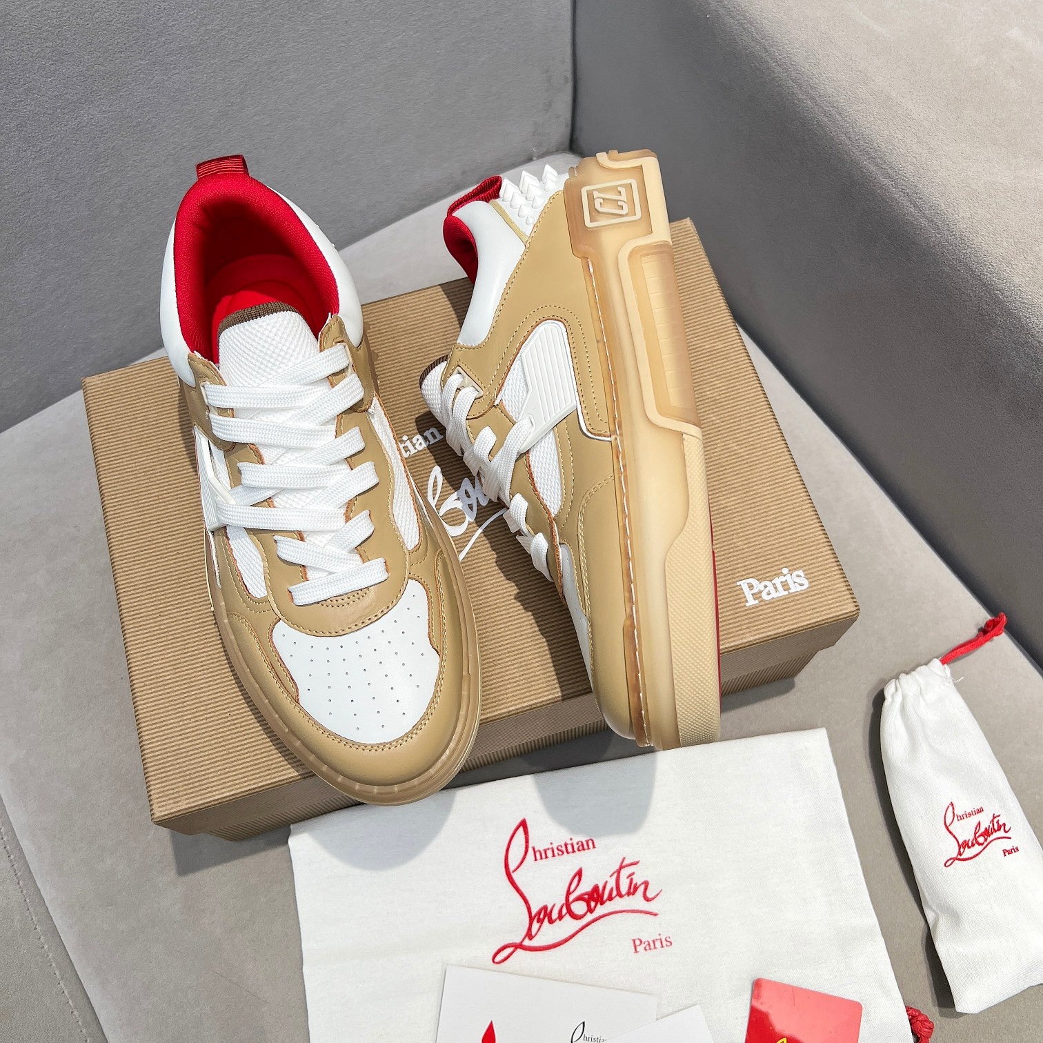 UA Chr1st1an Louboutin 2024 [New]ASTROLOUBI Unisex Thick-Soled Sneakers