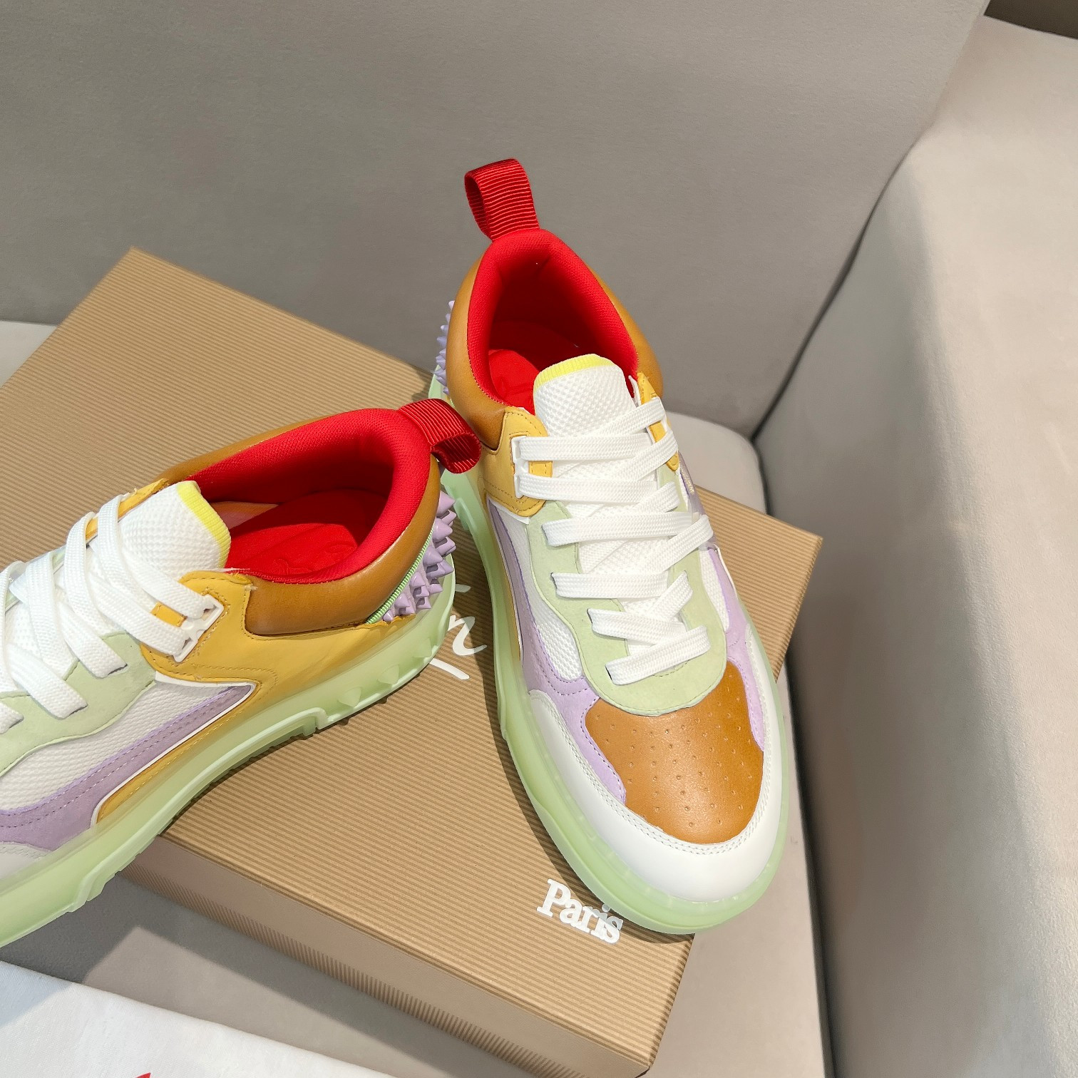 UA Chr1st1an Louboutin 2024 [New]ASTROLOUBI Unisex Thick-Soled Sneakers