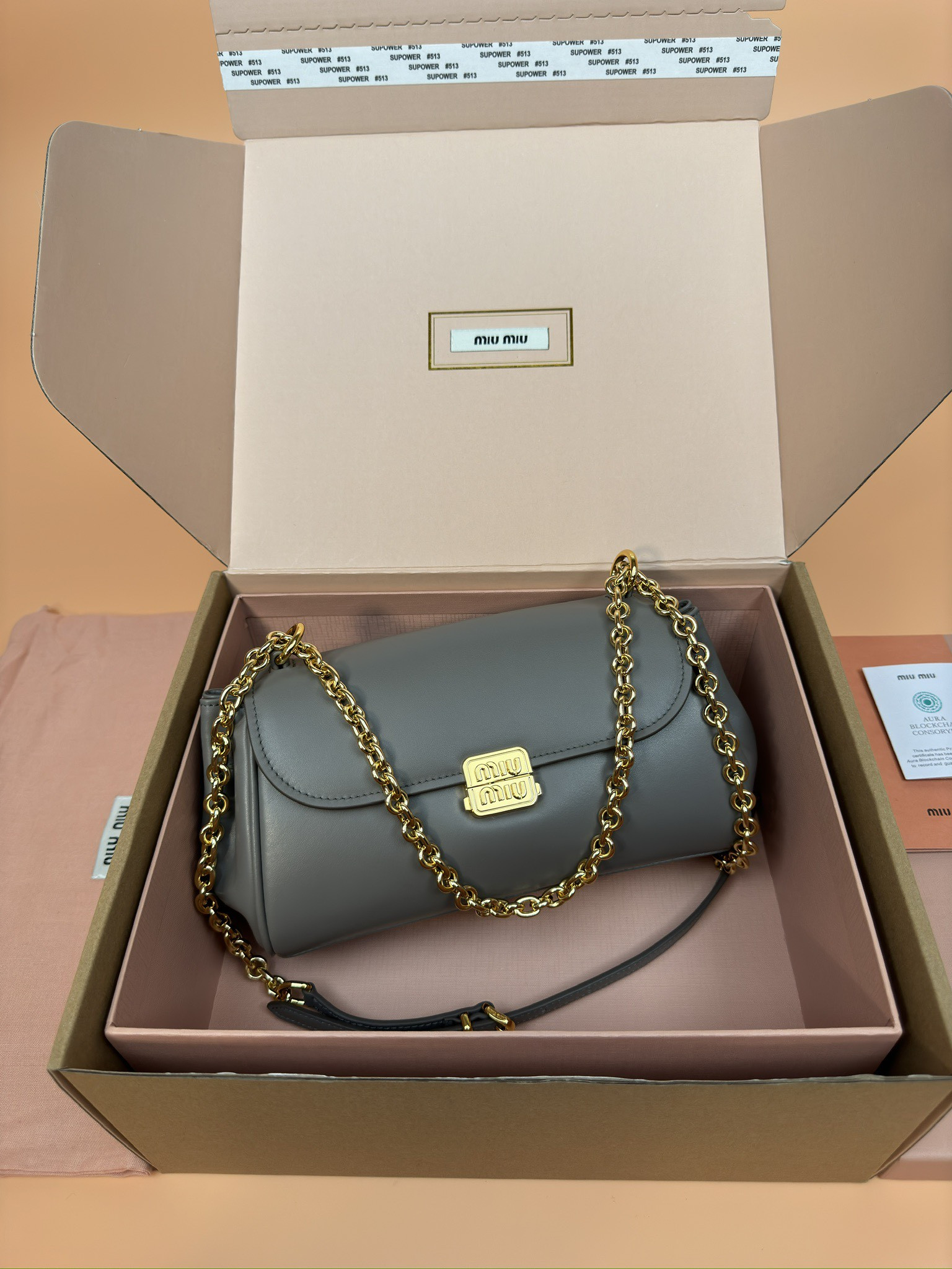 M1v M1v leather shoulder bag 13.5x24x9cm
