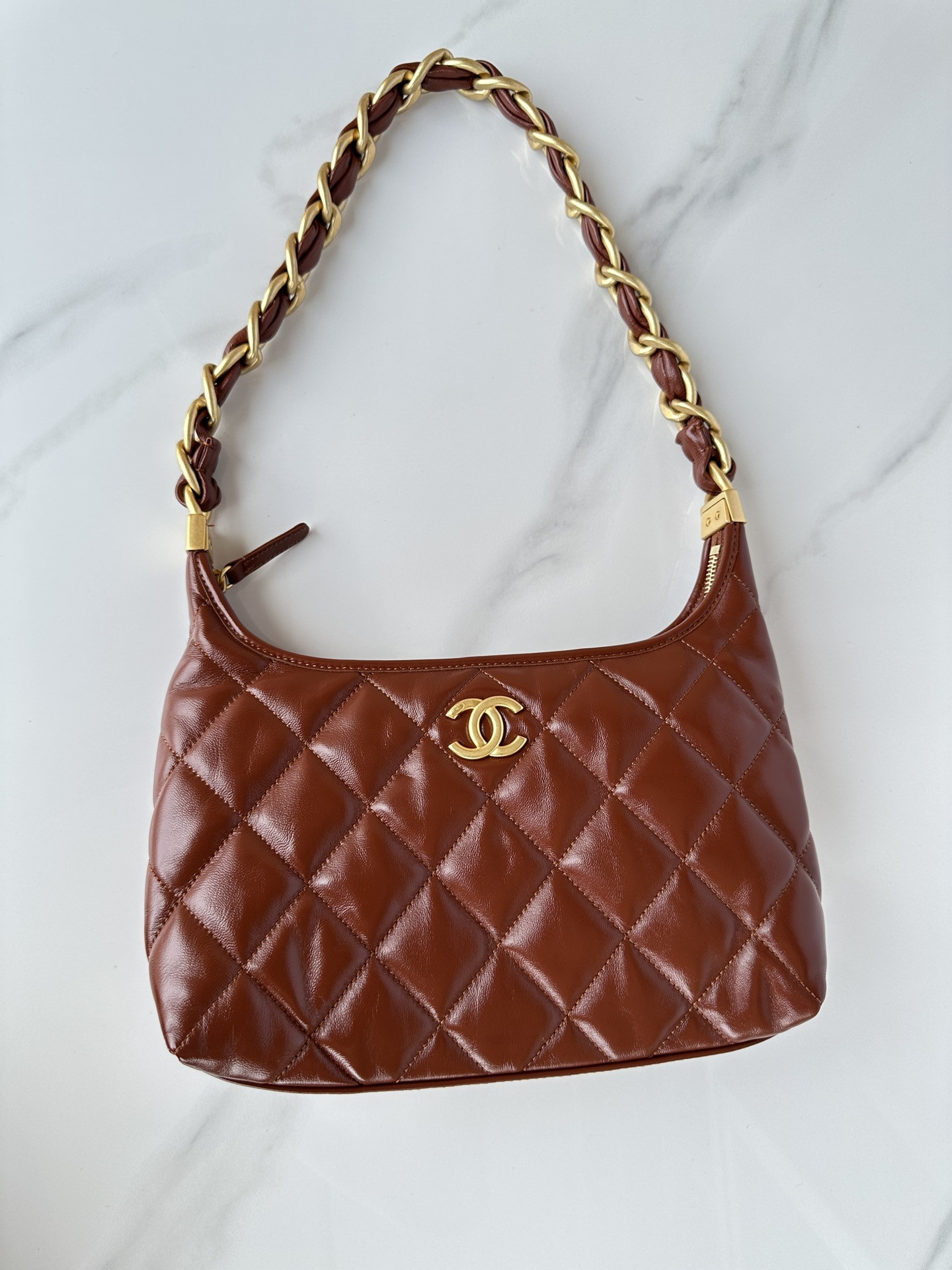 Ch**el Hobo Handbag 30×35×9cm